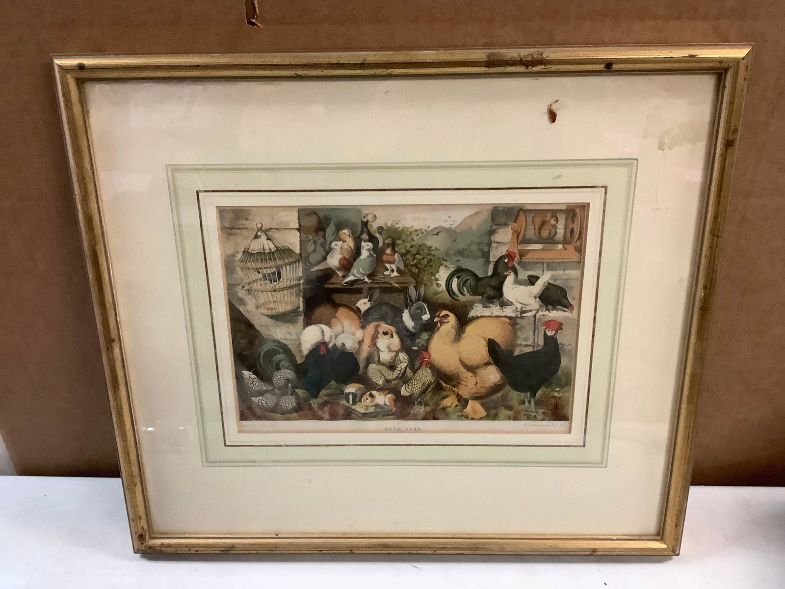 Framed Art Piece of Animals 16'' x 18.5'' (1 of 1)