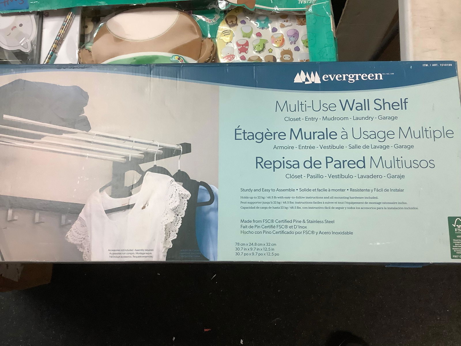 Evergreen Multi- Use Wall Shelf **NEW** (1 of 1)