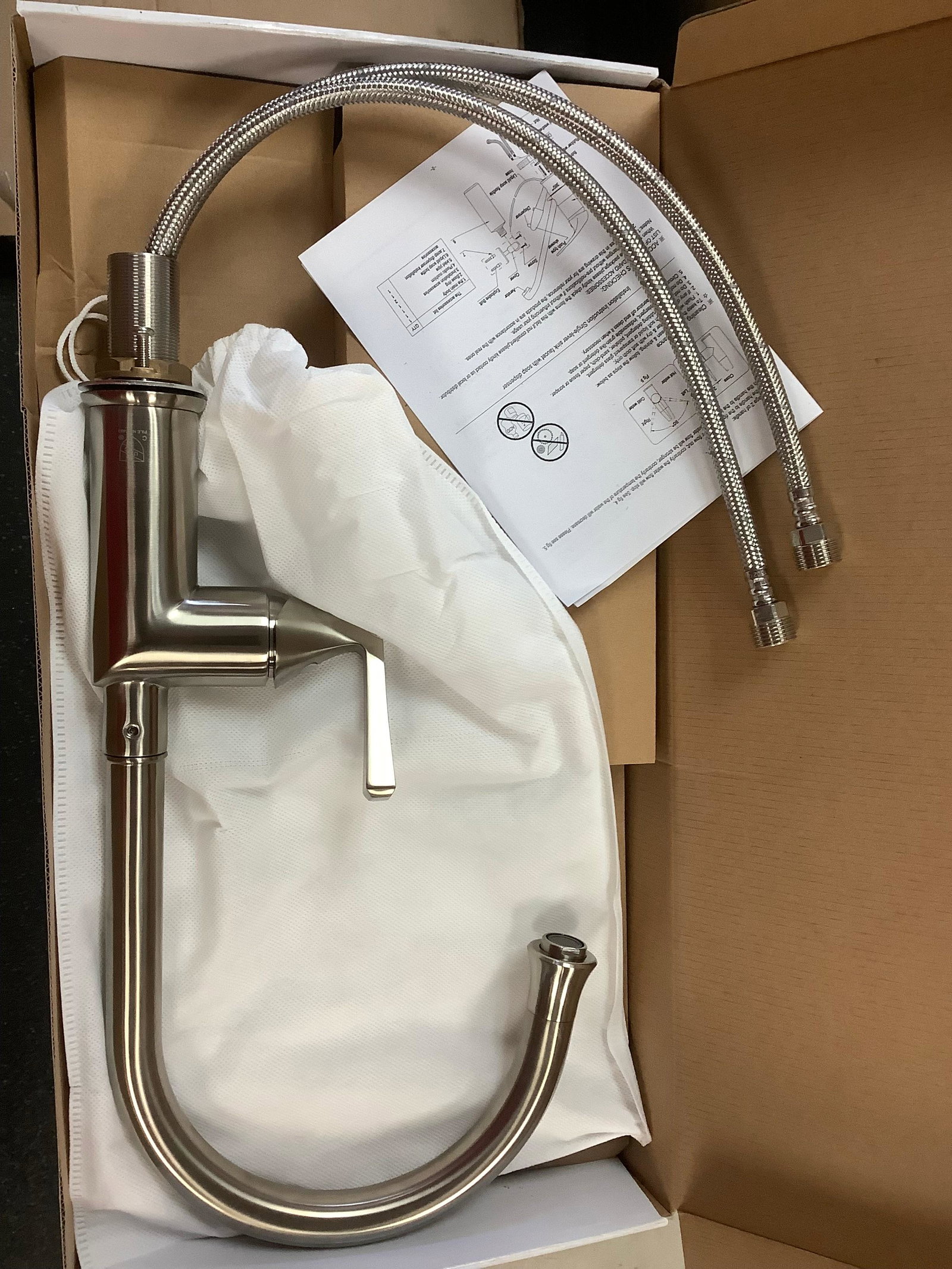 Signature Hardware Single Handle kitchen Faucet Brushed Nickel Finish **NEW**: Signature Hardware Single Handle kitchen Faucet Brushed Nickel Finish **NEW**