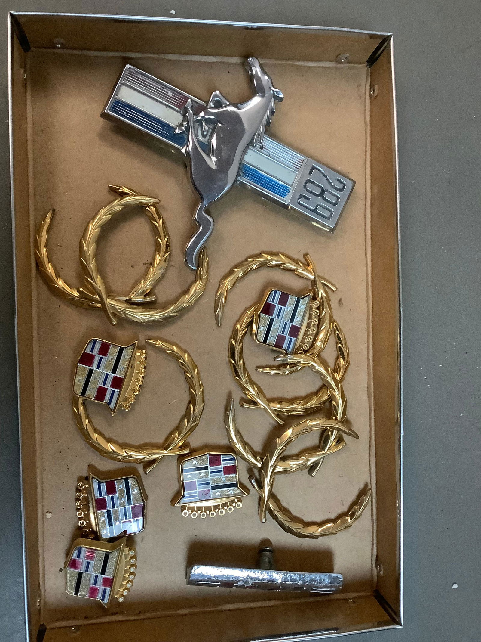 Lot of Cadillac, Mustang, Ford Emblems (1 of 1)