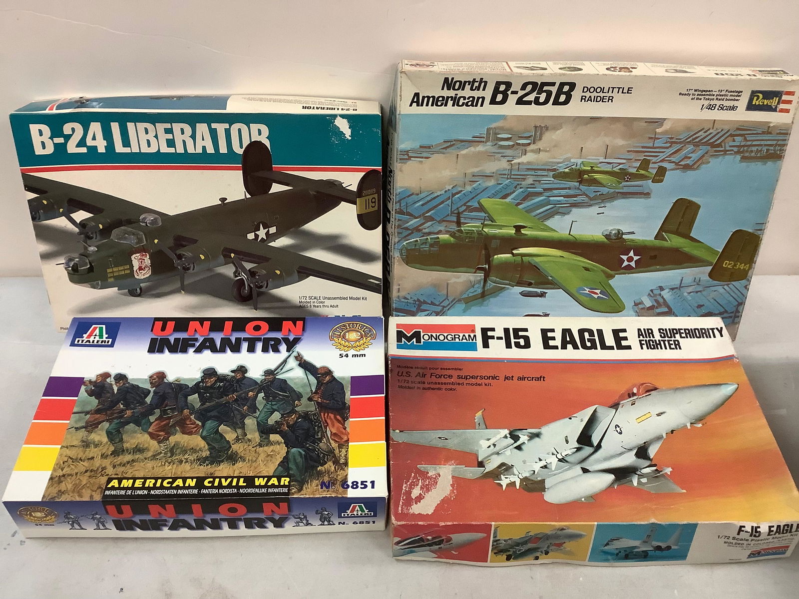 Lot of plane and civil war models (revell, monogram, italeri, and more) (1 of 1)