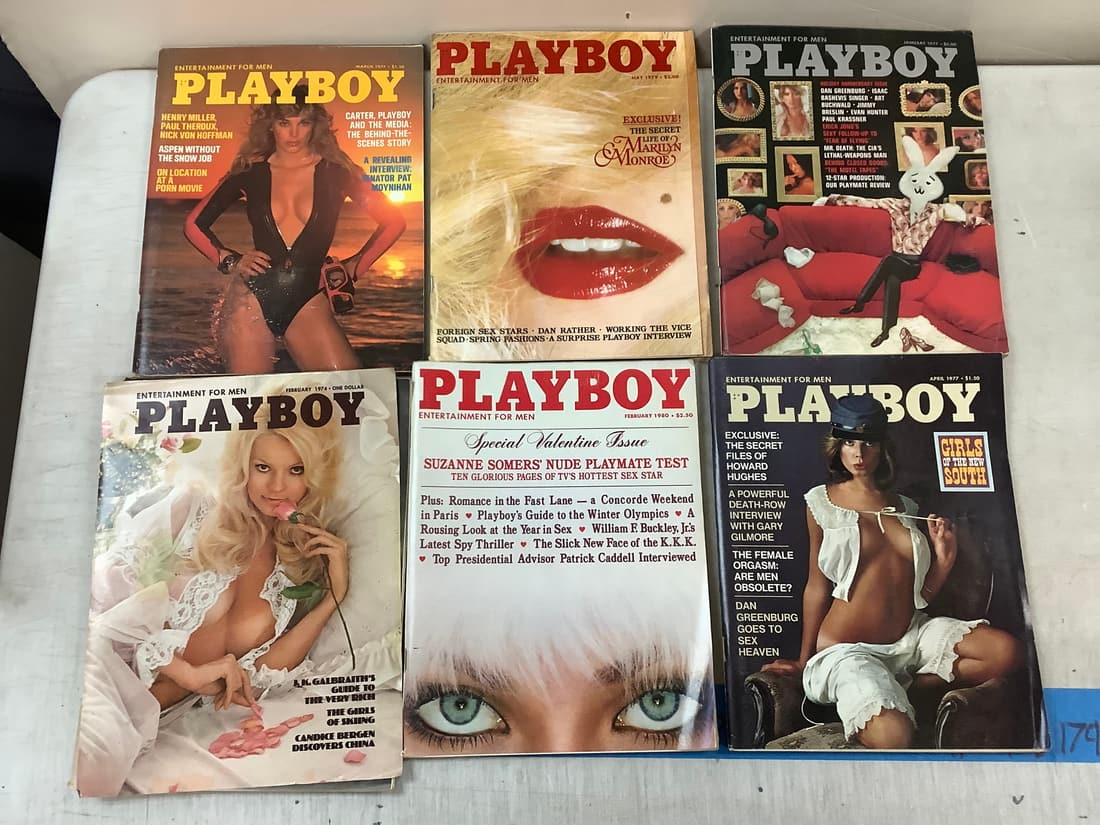 Lot Of 1970's-80's Playboy Magazines Auction