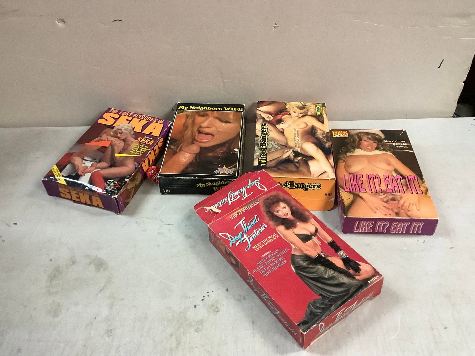 Lot of Vintage Adult VHS Tapes: Lot of Vintage Adult VHS Tapes