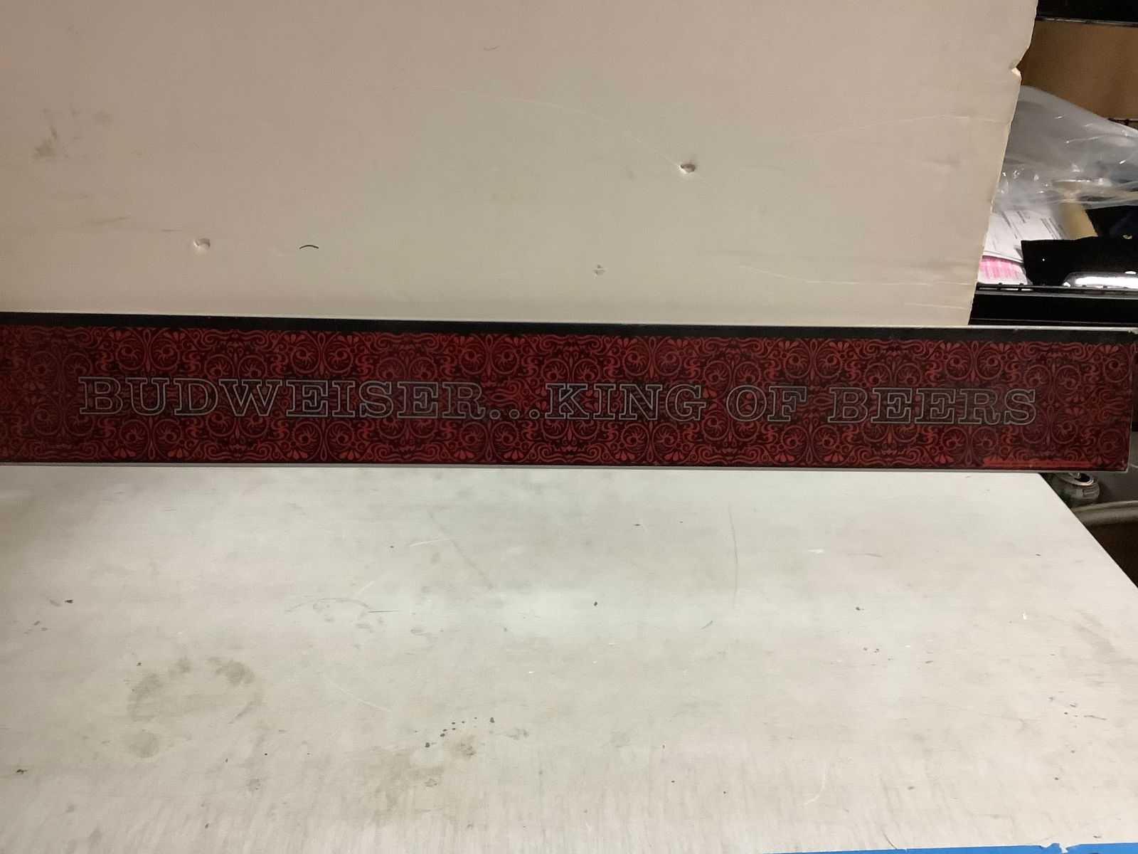 Budweiser King Of Beers Sign 6.5x48.5 (1 of 1)