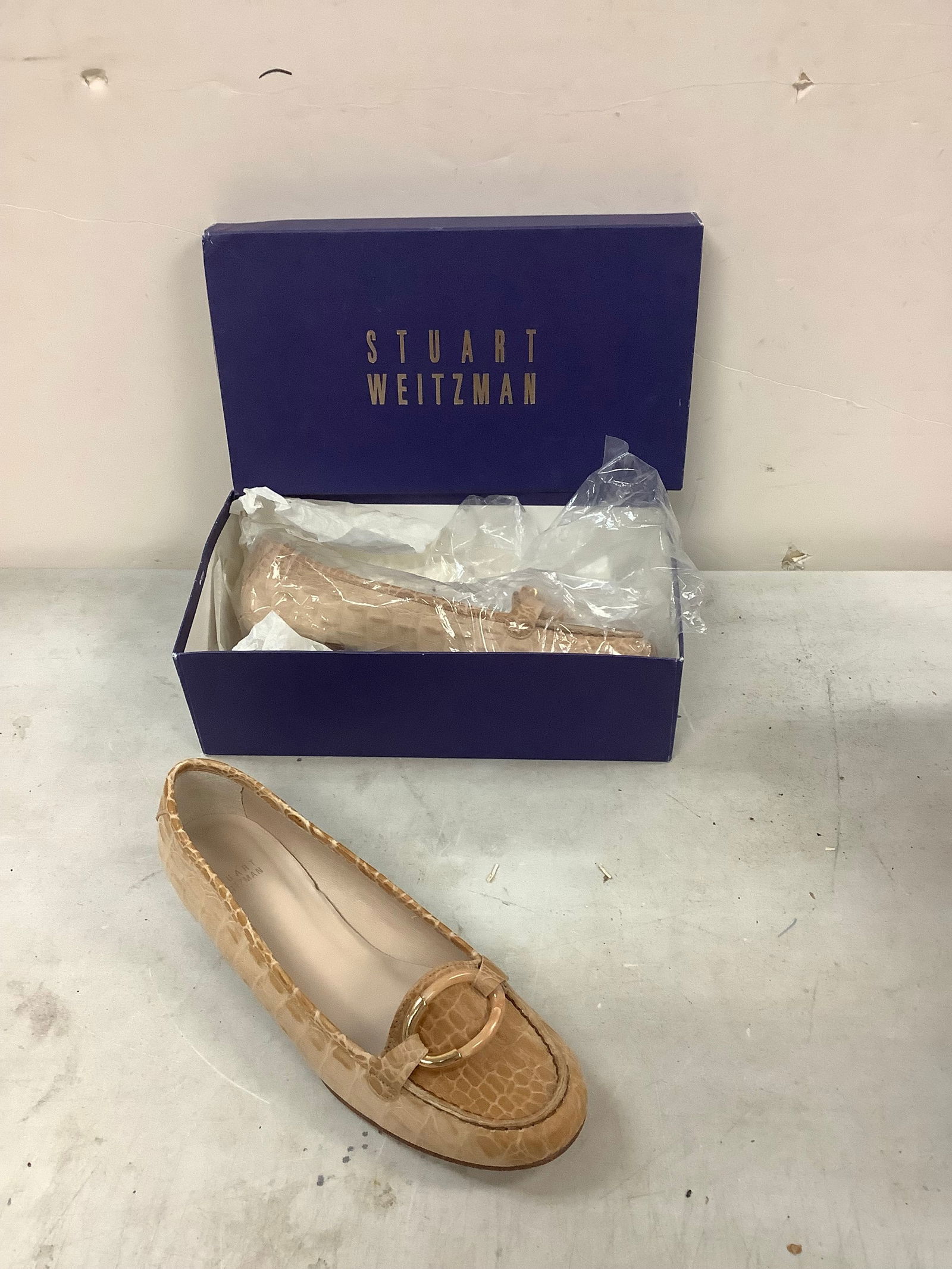 New Stuart Weitzman Lady Leather Sole Shoes Size 9.5 (1 of 1)