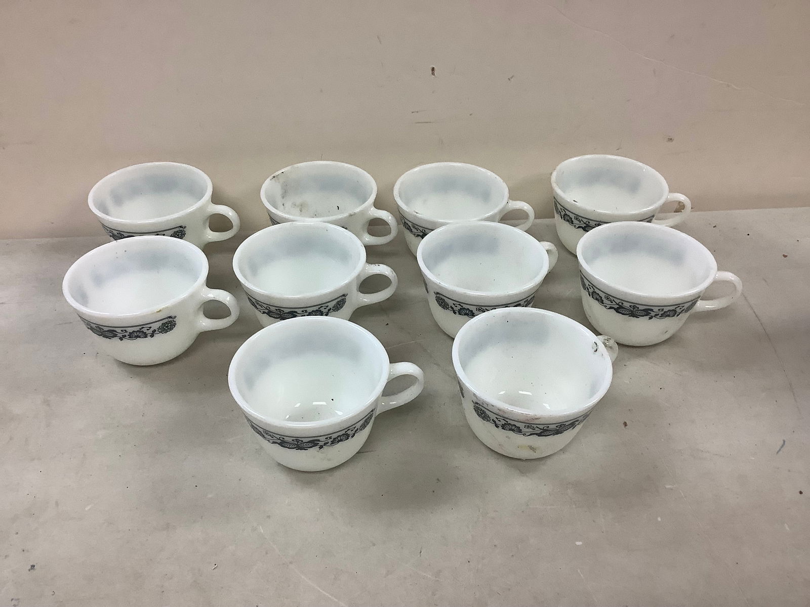Lot of Pyrex Tea Cup Set 2.5'' Tall (1 of 1)