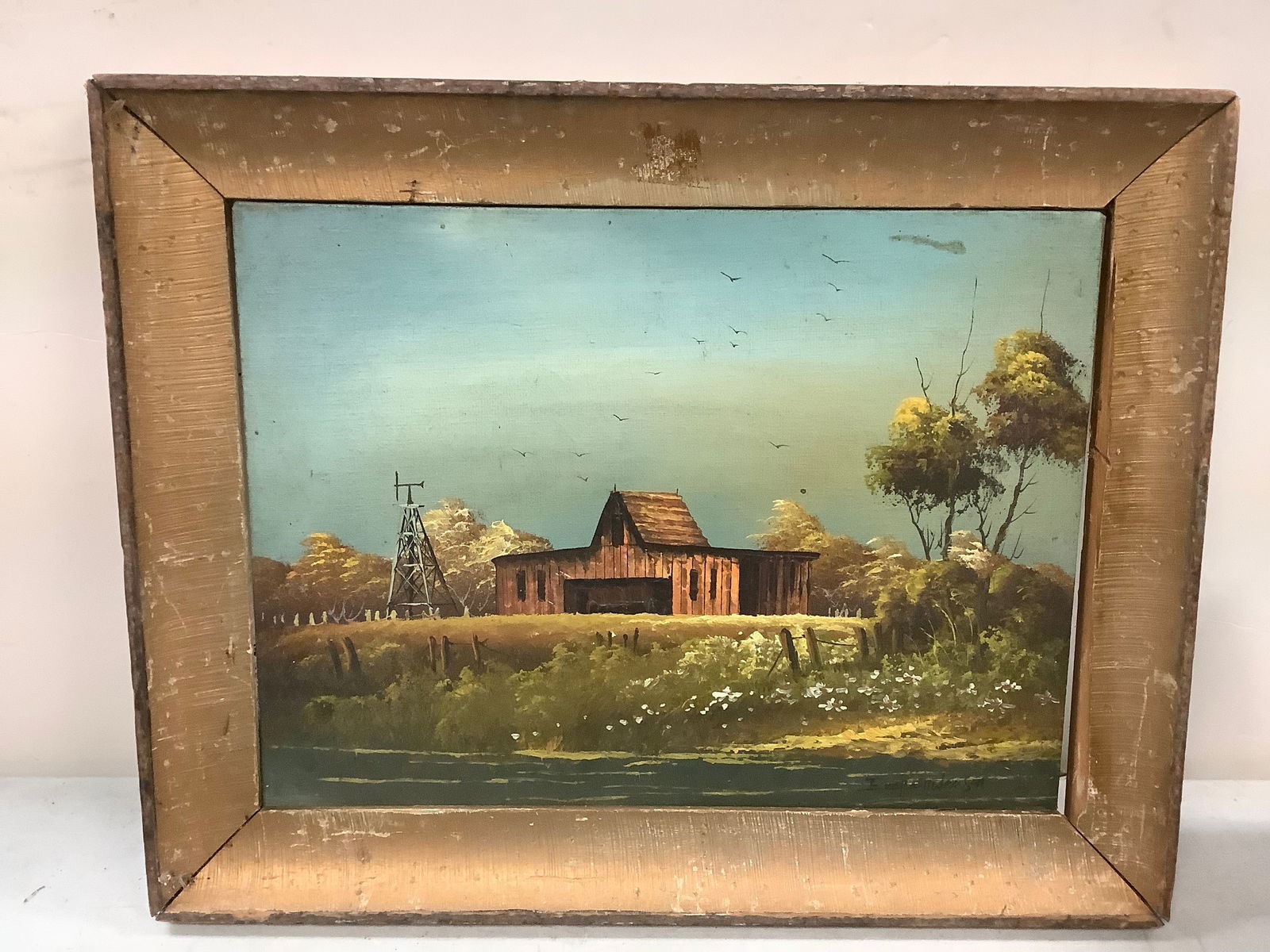 Vintage Eugene A. Woodsen Signed Oil on Canvas 16'' x 20'' (1 of 1)