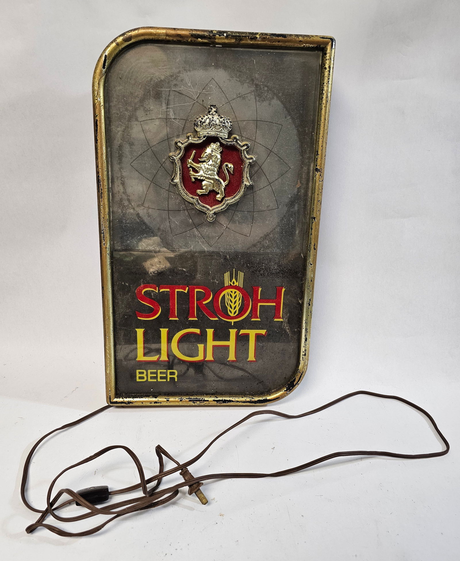 Vintage Stroh Light Beer Bar Sign (1 of 3)