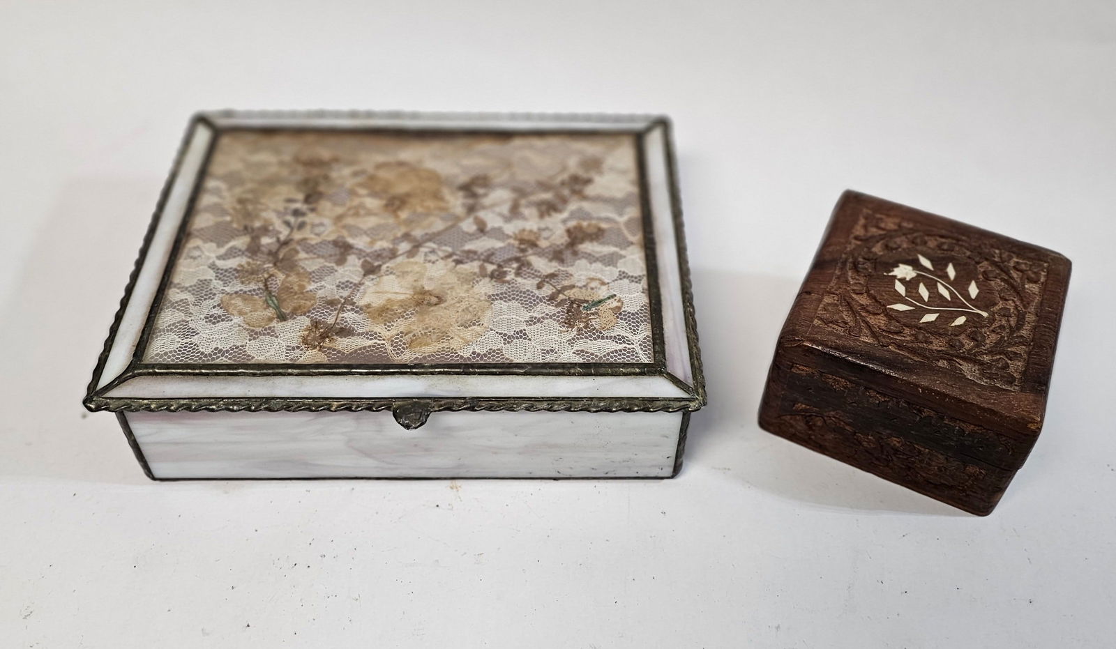 Vintage Stained Glass Jewelry box (1 of 3)