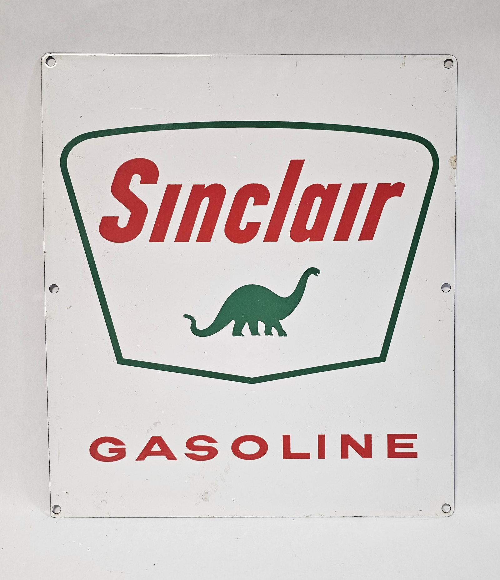 Vintage Sinclair Gasoline Dinosaur Metal Sign (1 of 2)