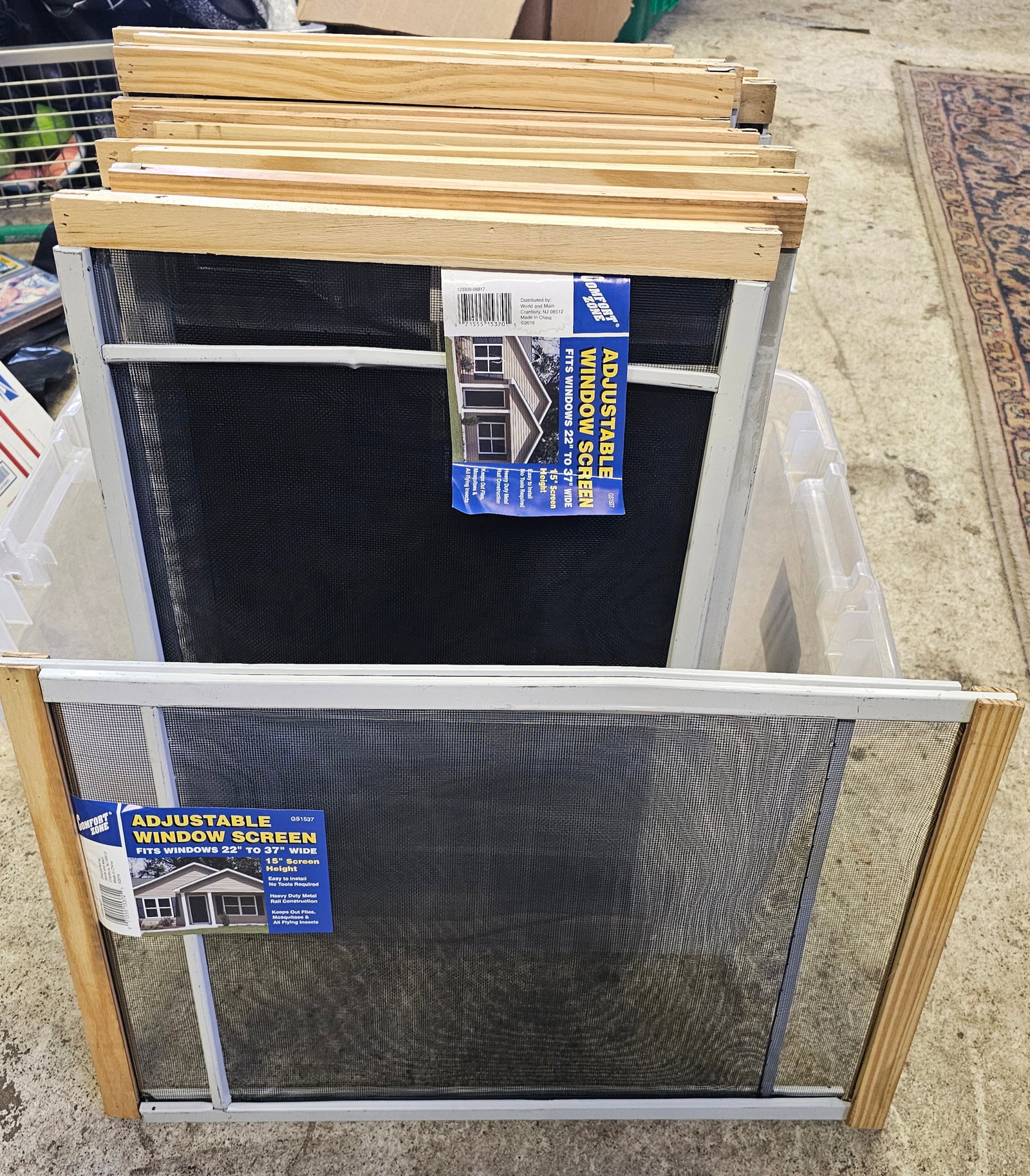 NWT Adjustable window screens: some have gotten bent