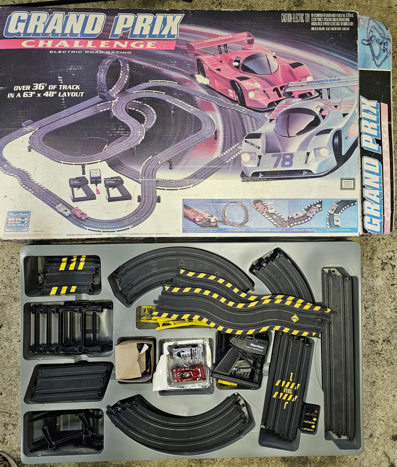 Vintage 1993 Grand Prix Challenge Racing Set (1 of 2)