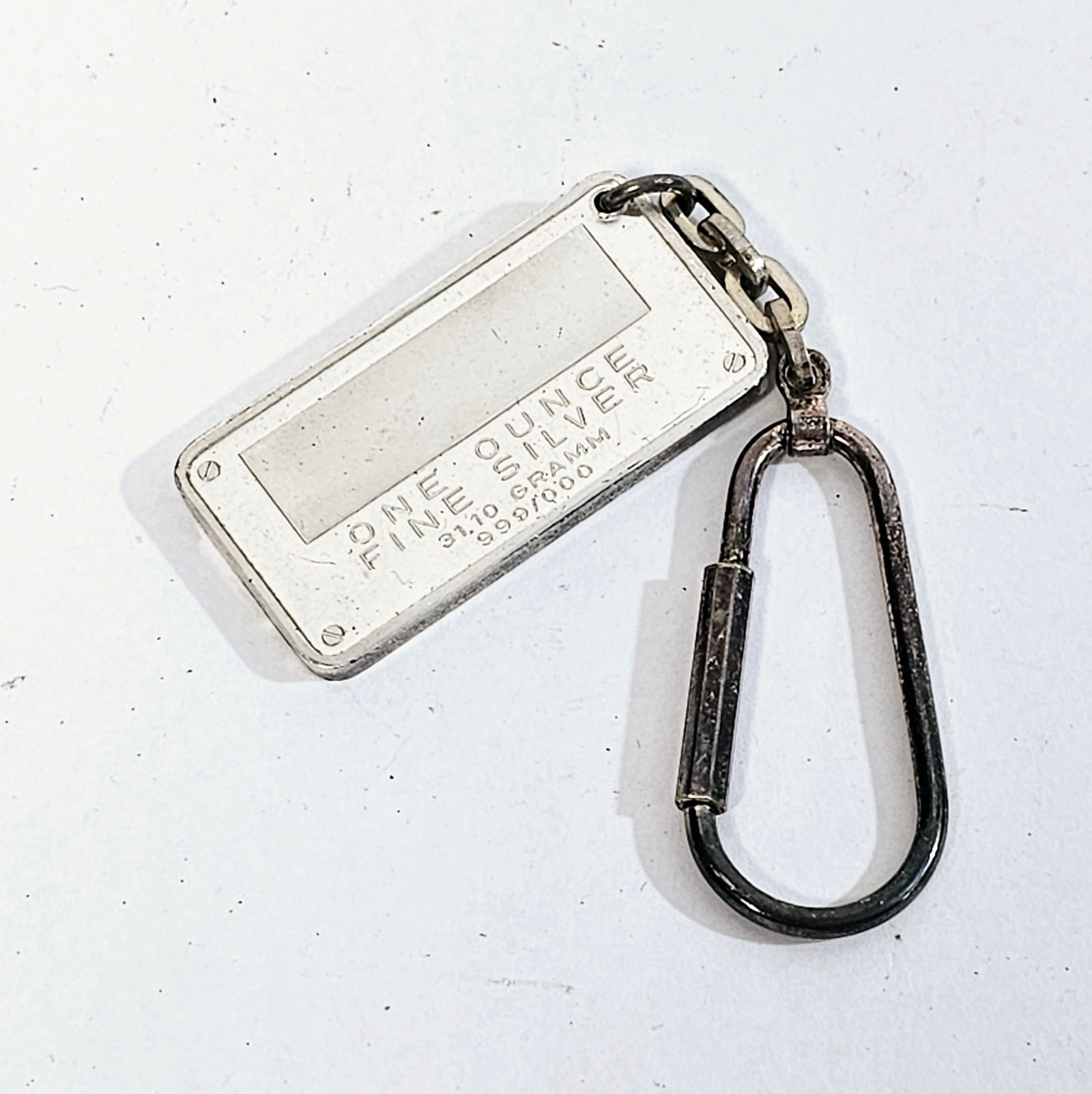 Hahm Firmenggruppe One Ounce Fine Silver keychain: Hahm Firmenggruppe One Ounce Fine Silver keychain
