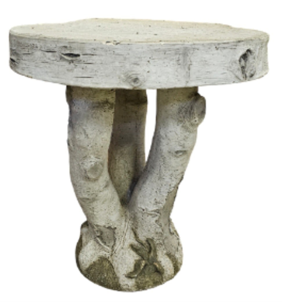 Vintage Faux Bois Signed Concrete Tree table (1 of 4)