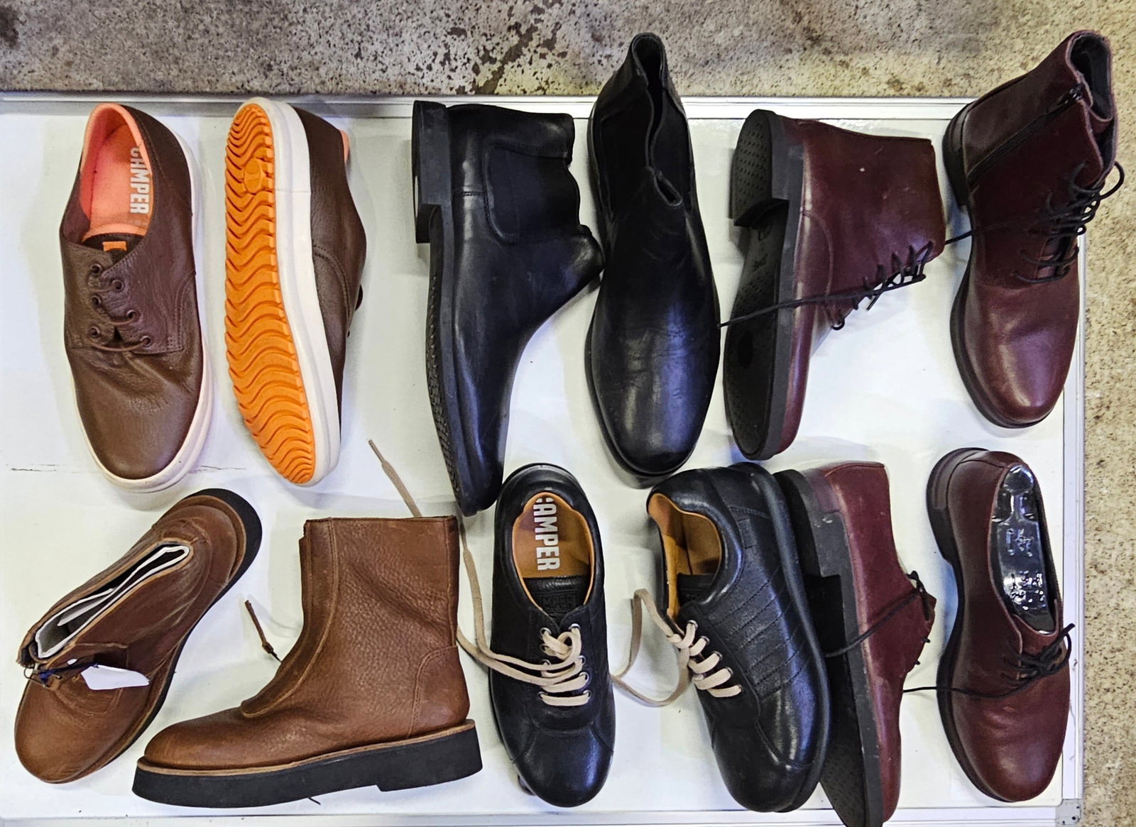 NEw Camper Boots and Shoes: assorted Euro Sizes