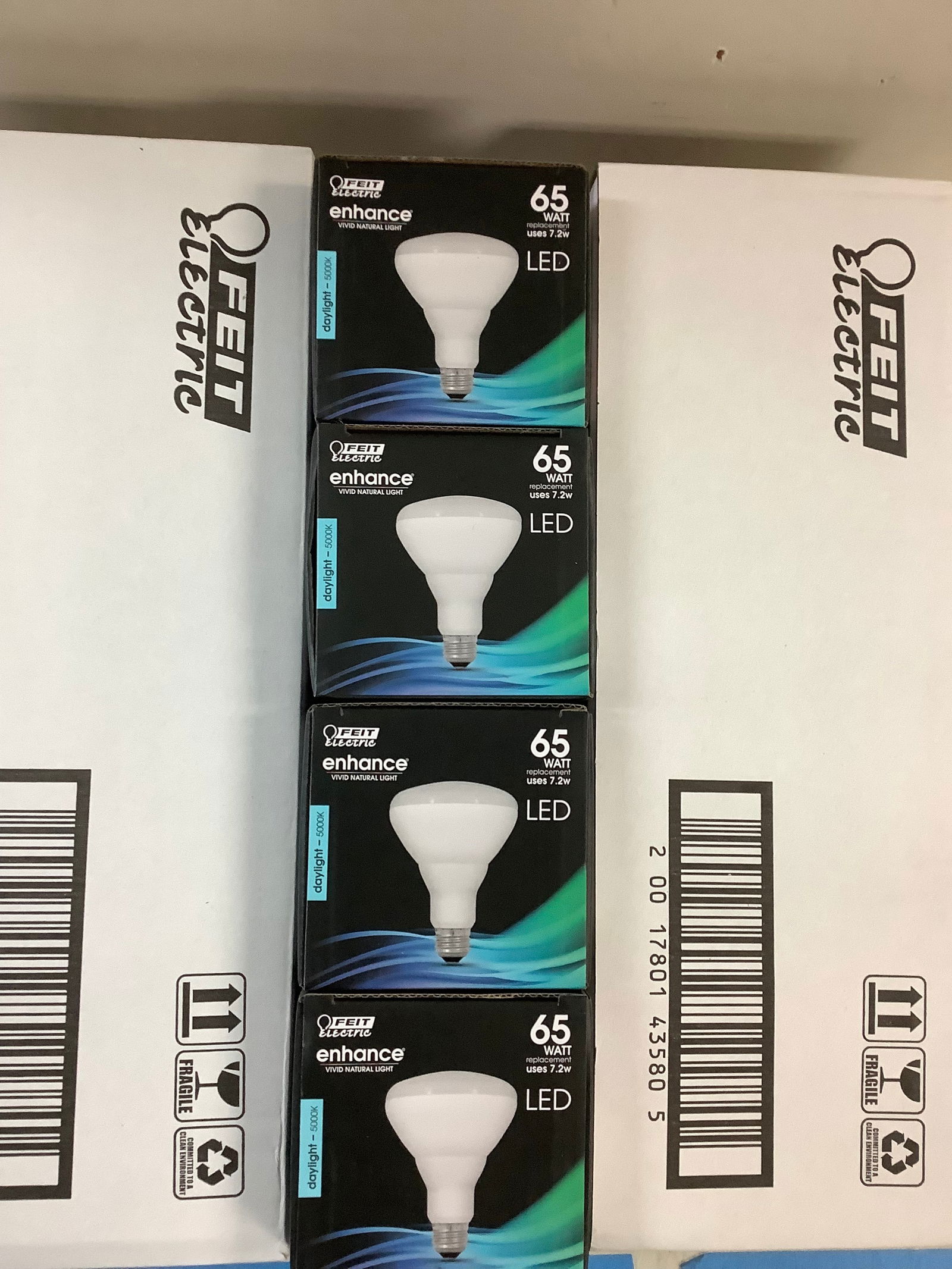 3 cases of 12 Feit Electric Led bulbs (7.2 watt) (1 of 1)