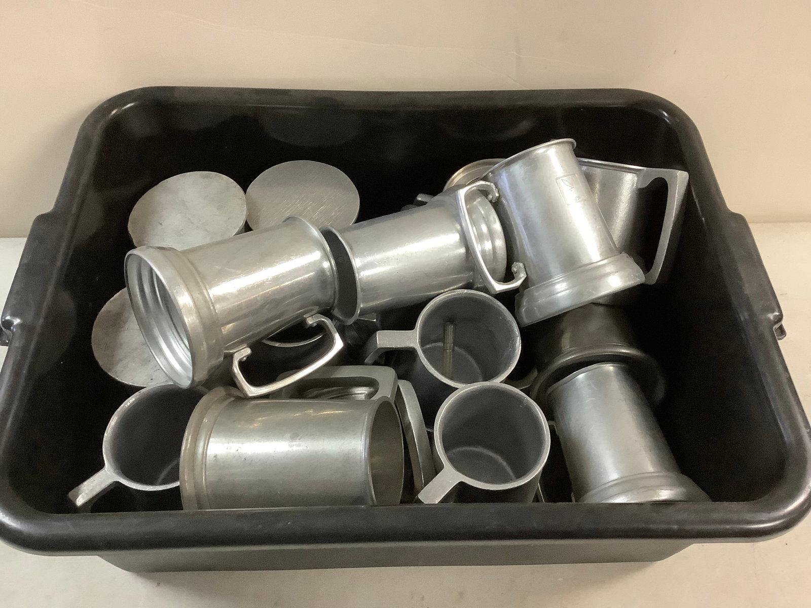 Lot of metal mugs: Lot of metal mugs