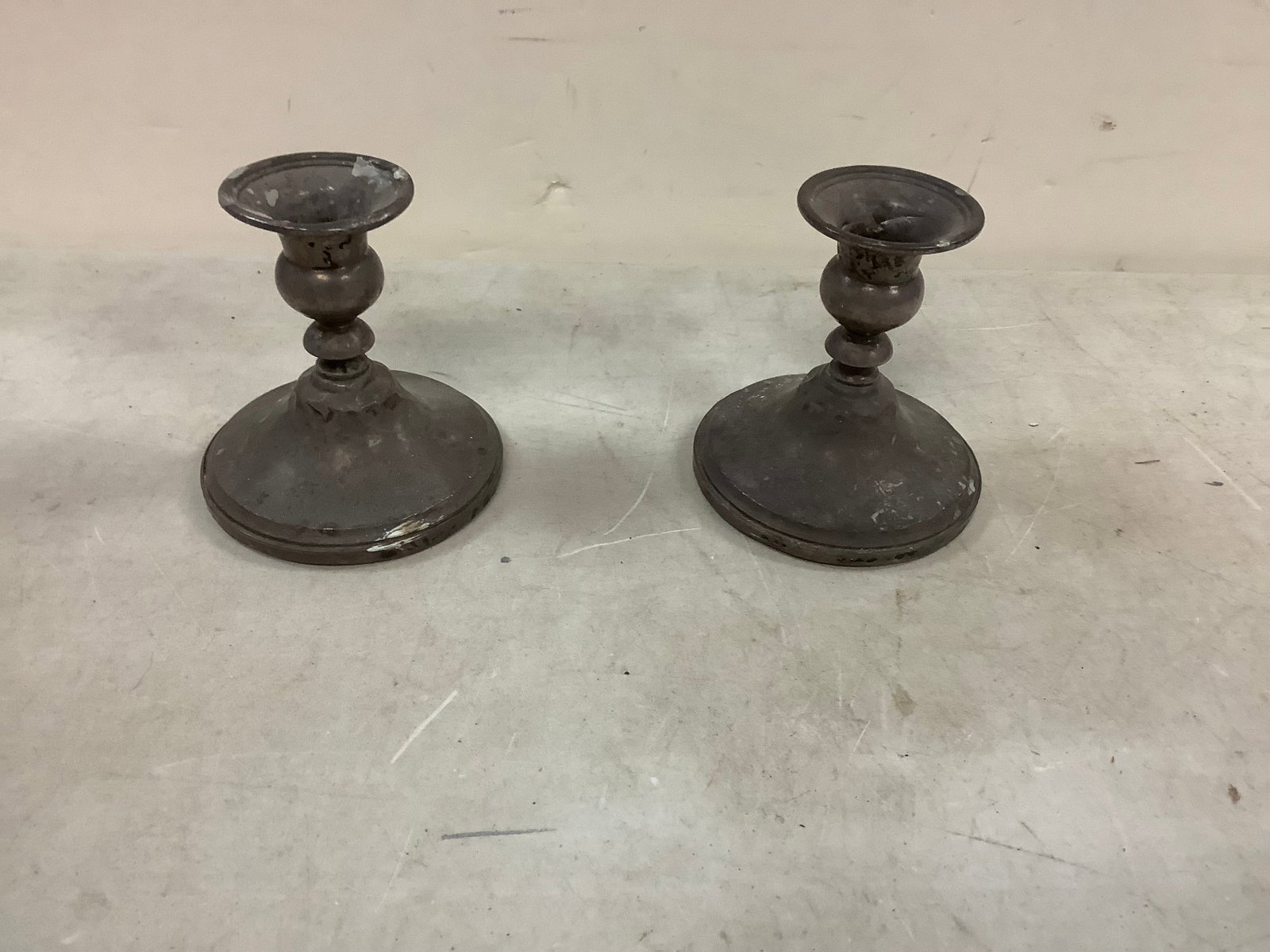 Sterling silver candle holders 4in tall: Sterling silver candle holders 4in tall