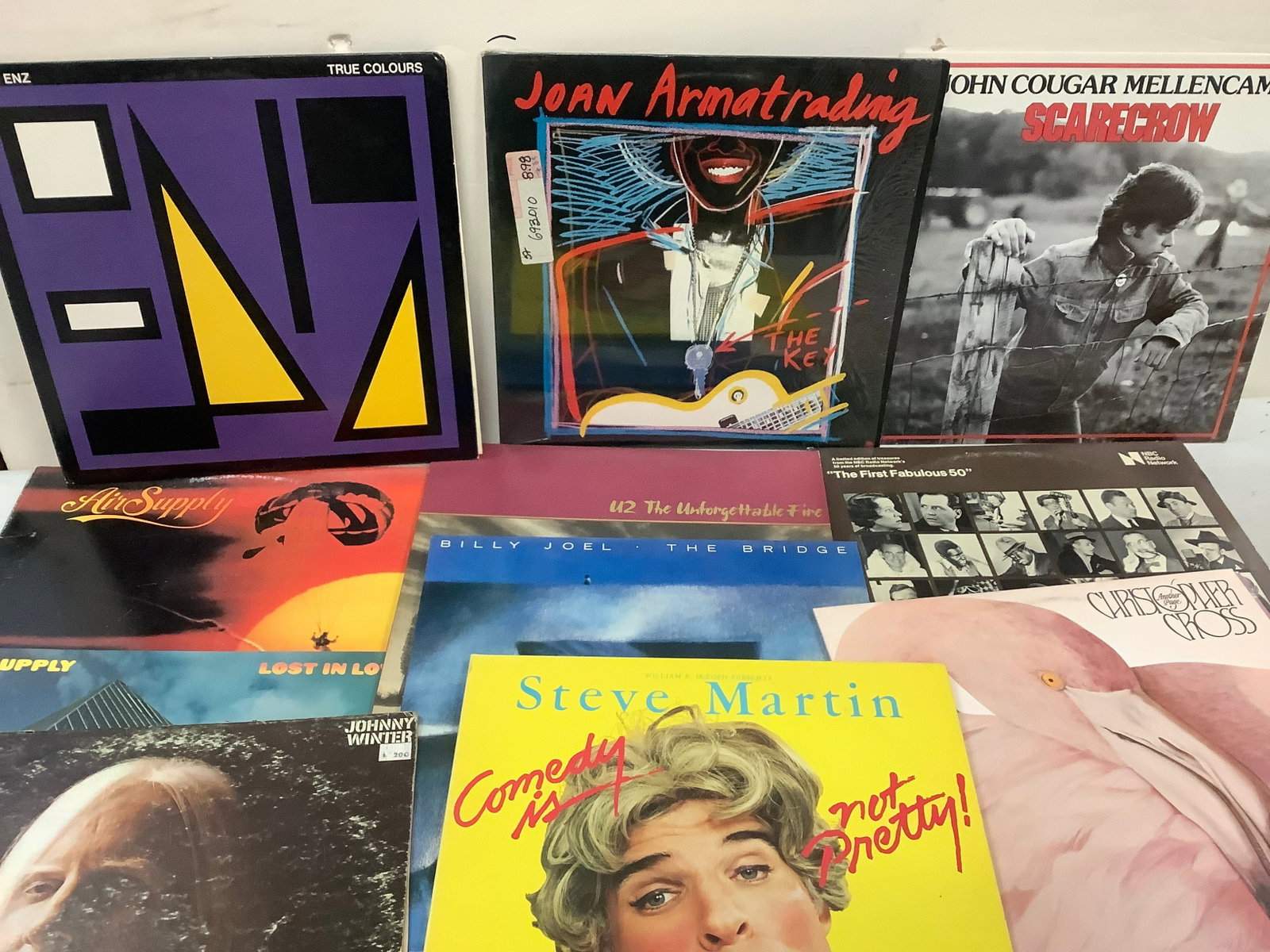 Lot of vintage records (billy boel, air supply and more): Lot of vintage records (billy boel, air supply and more)