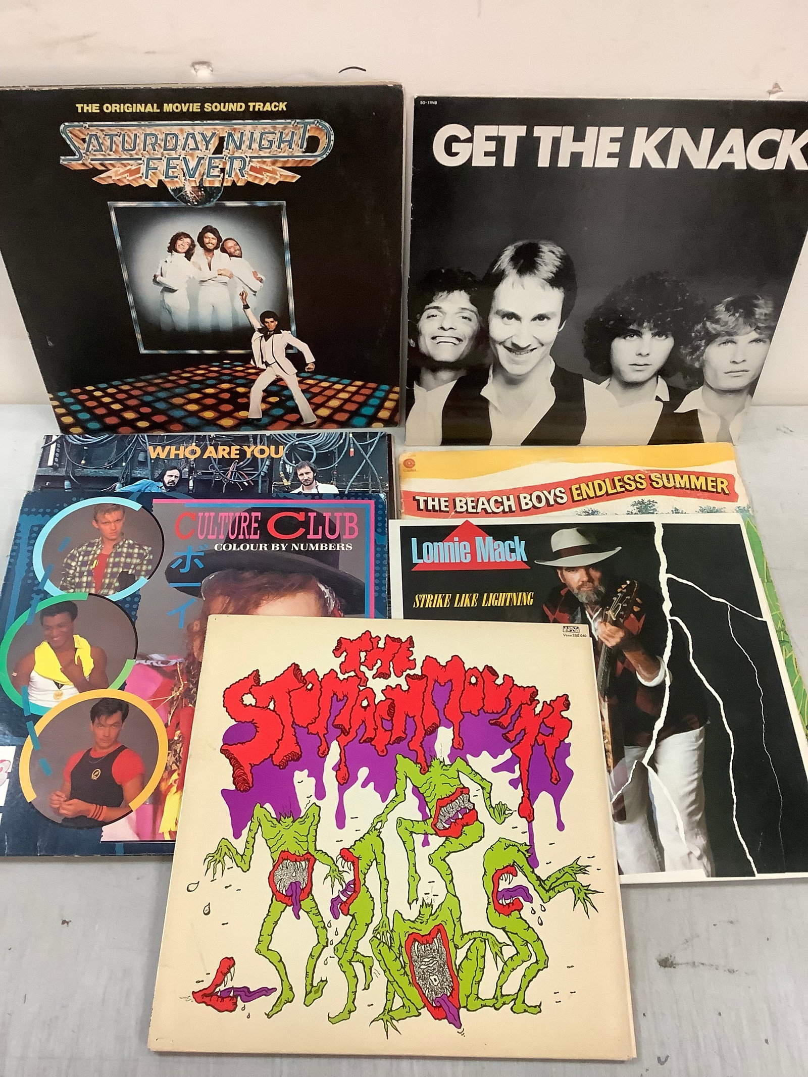 Lot of vintage records (the stomachmouths, lonnie mack and more): Lot of vintage records (the stomachmouths, lonnie mack and more)