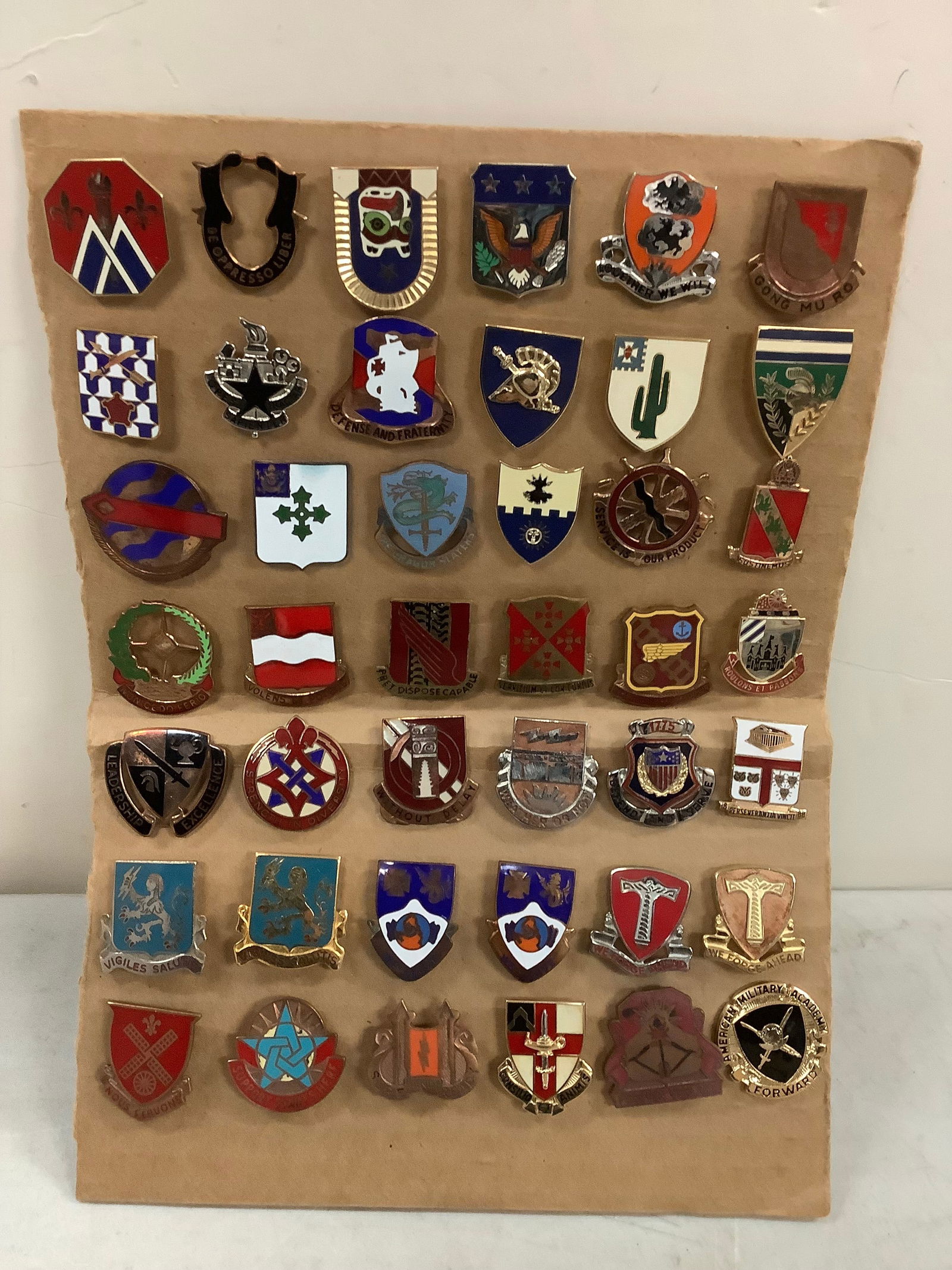 Lot of assorted military pins (1 of 1)