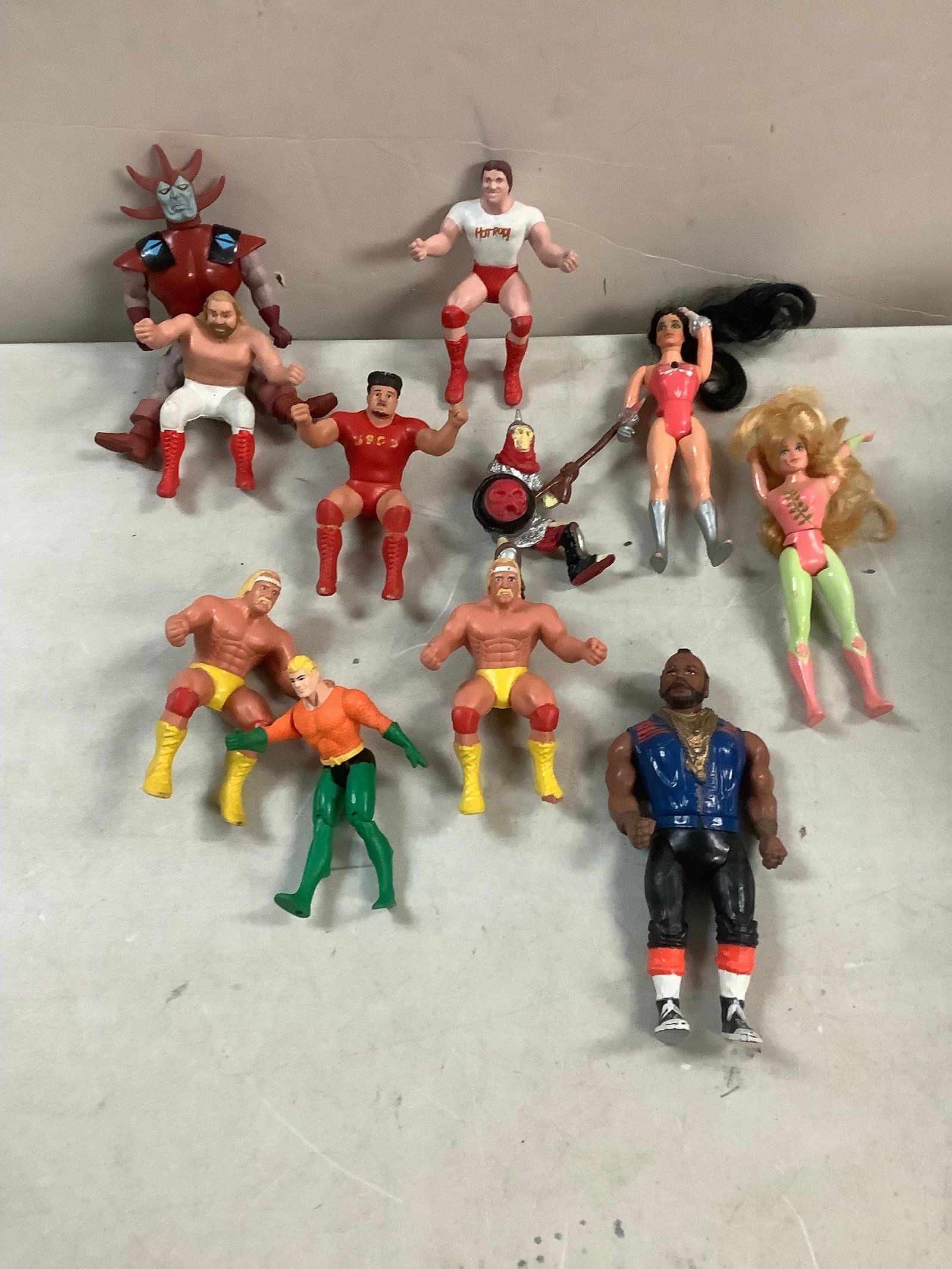 Lot of vintage action figures MR T, Hulk Hogan and more (1 of 1)