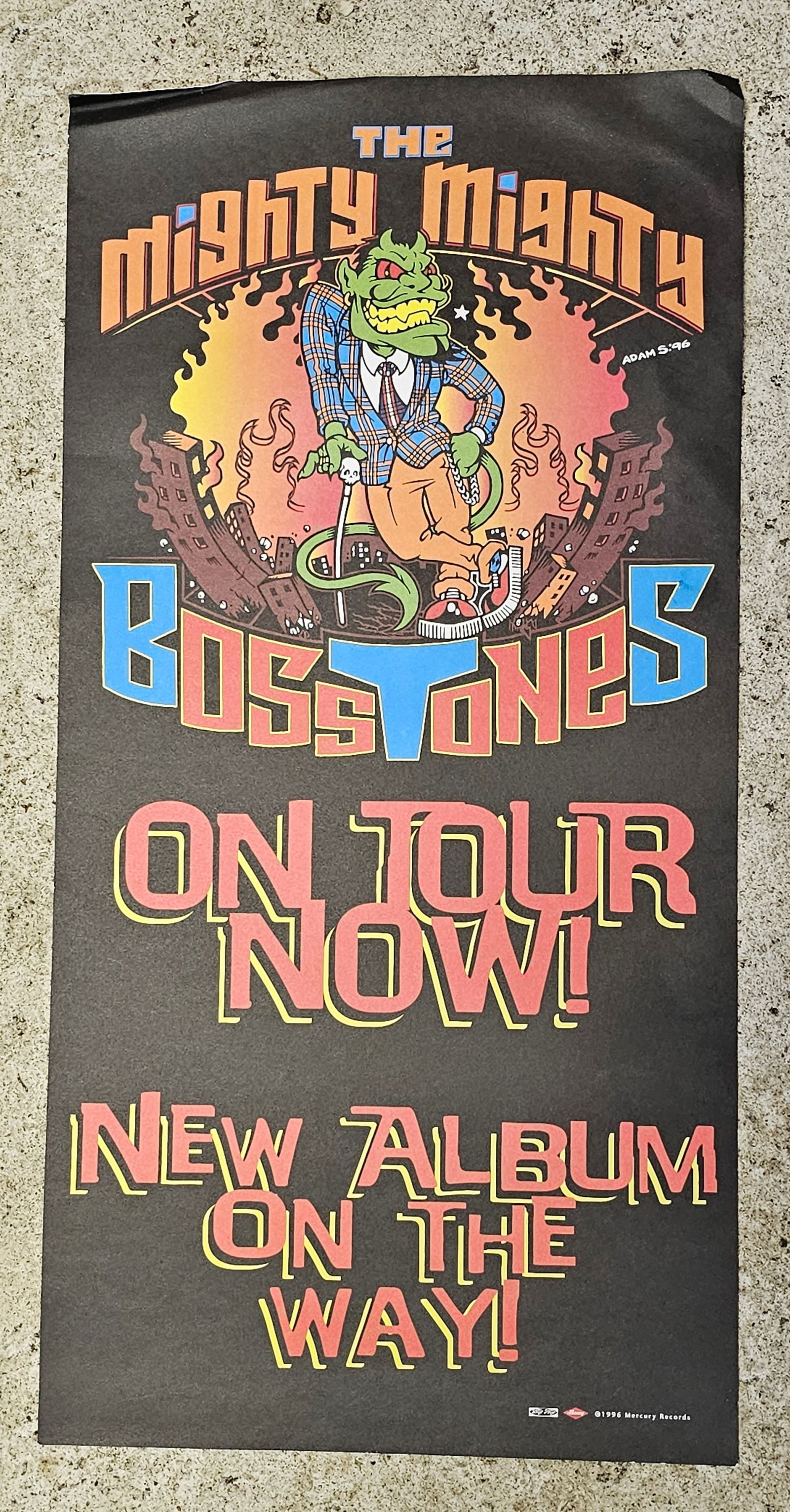 1996 The Mighty Mighty BossTones Mercury Records Promotional poster (1 of 2)