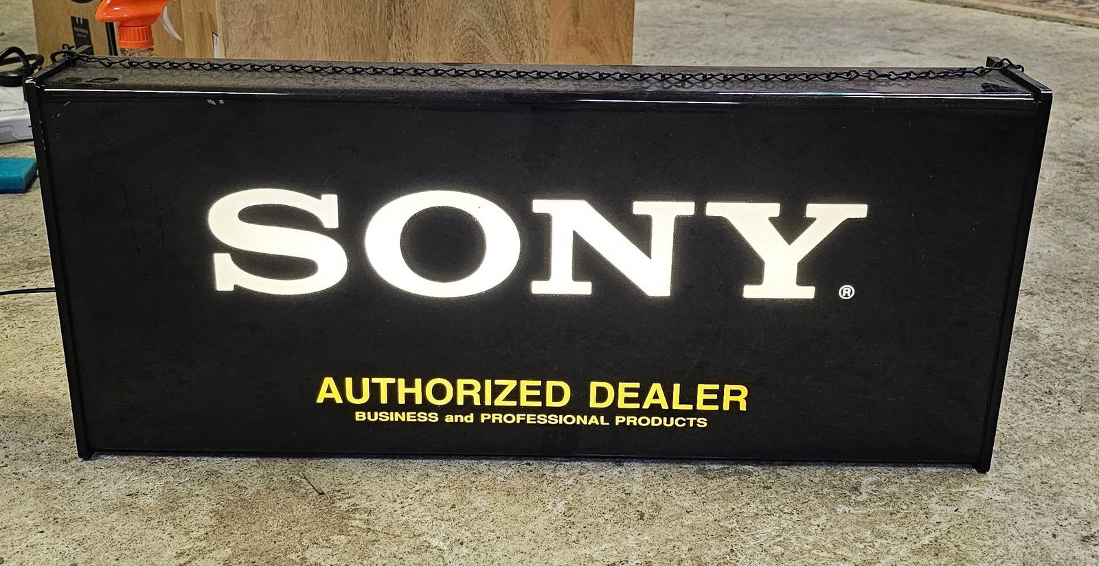 Sony Dealer Lighted Hanging or Wall Sign (1 of 2)