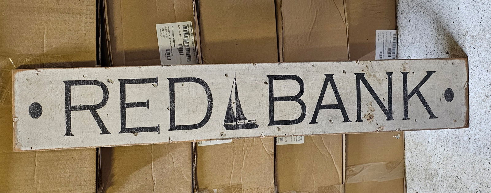 Red Bank NJ Wooden Sign (1 of 2)