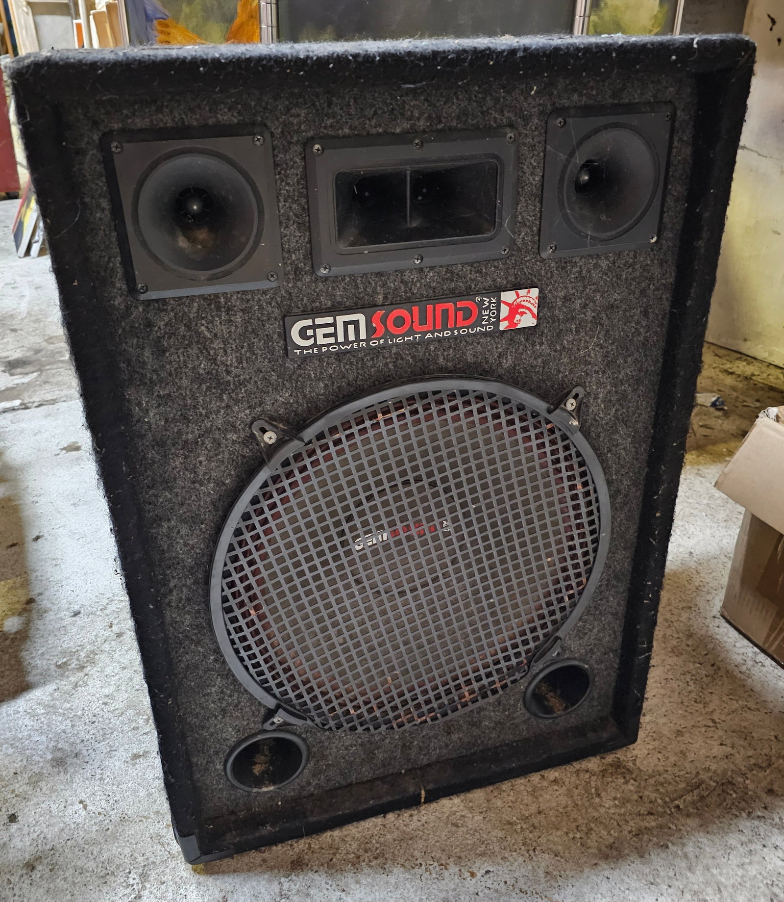 GemSound DJ150 Speaker Untested: 28x20x14"