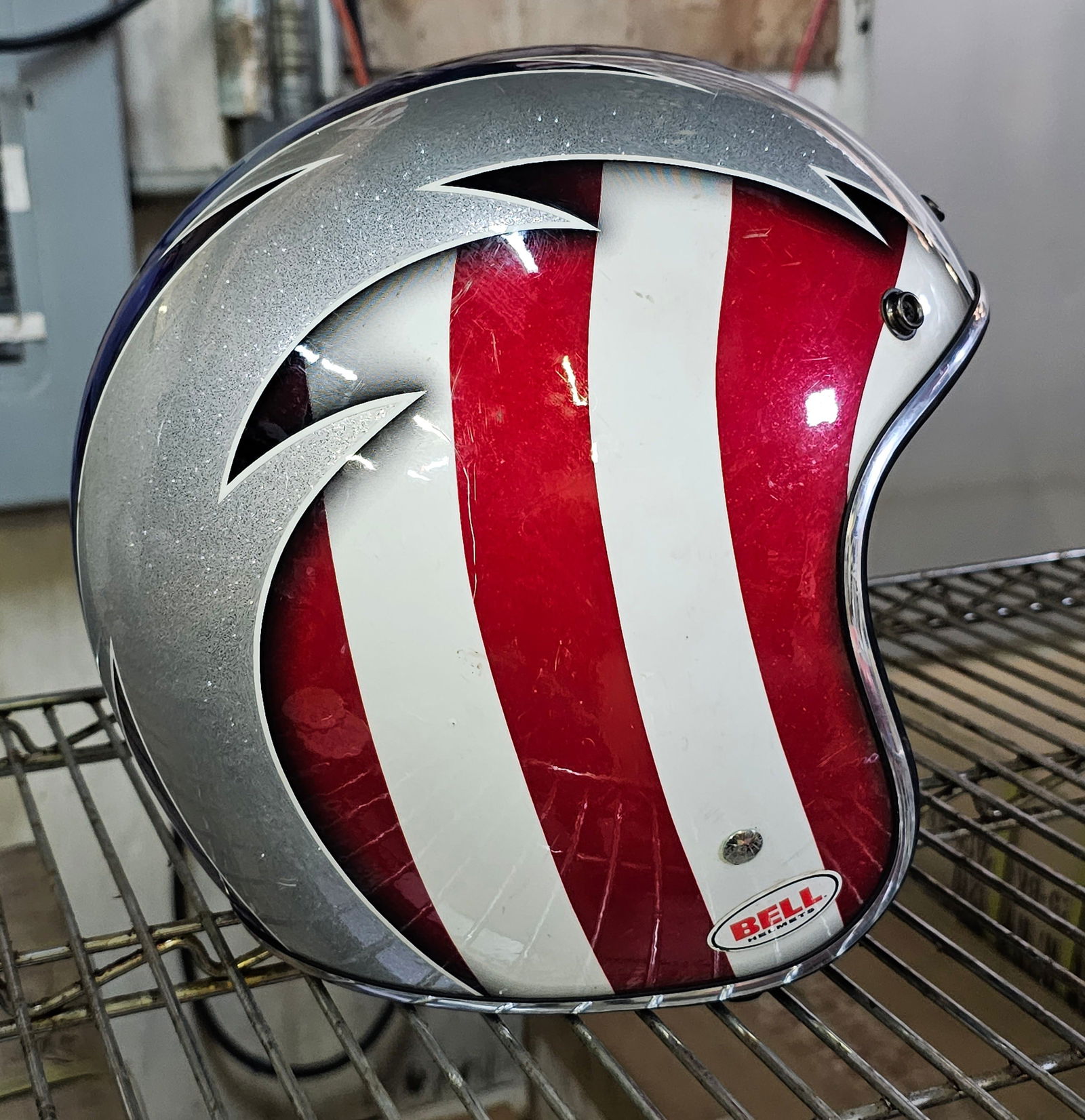 Bell Custom Motorcycle Helmet Large EVIL KNIEVAL (1 of 3)