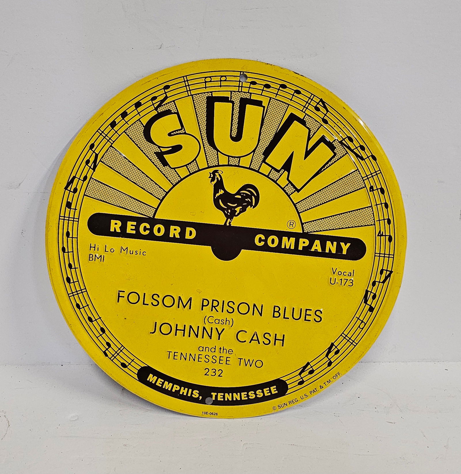 Retro Sun Records Johnny Cash Metal Sign (1 of 2)