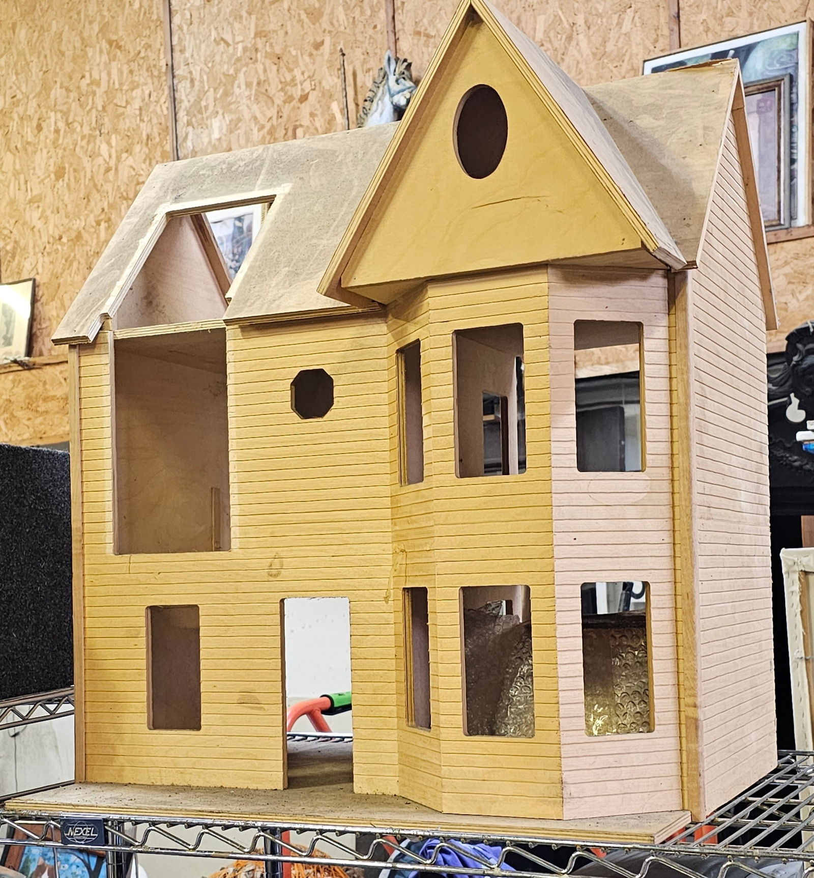 Vintage Wooden Dollhouse Auction
