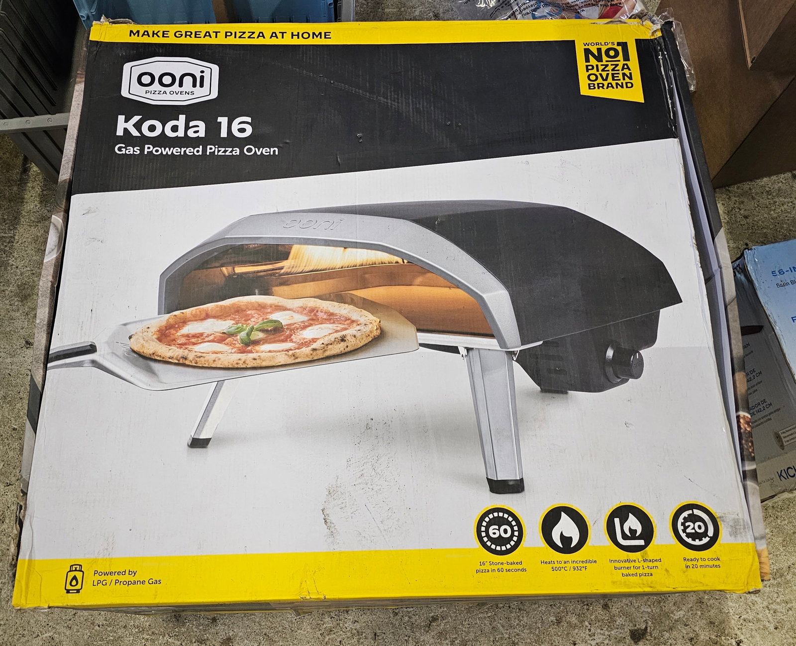 NIB Ooni Pizza Oven Koda 16 Gas Powered: NIB Ooni Pizza Oven Koda 16 Gas Powered