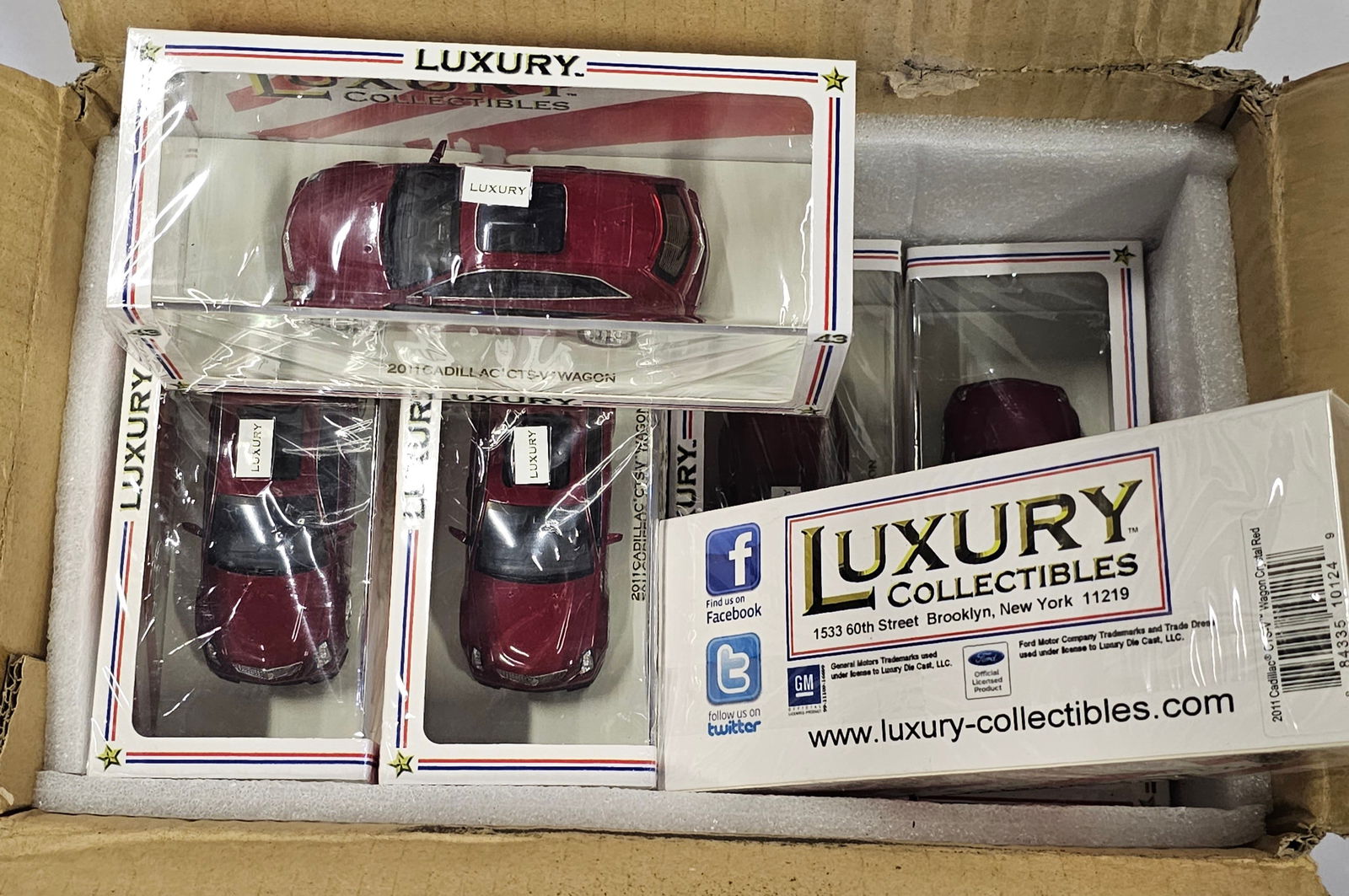 NIB 12 qty 2011 Cadillac Wagon DieCast Cars (1 of 2)