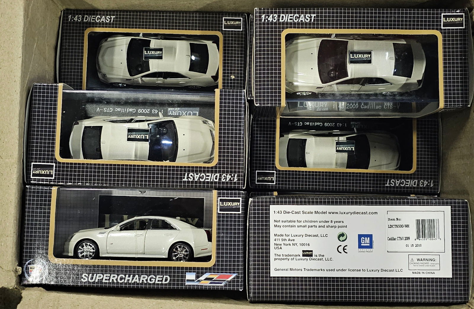 NIB 10 Luxury Cadillac CTS-V Diecast Cars (1 of 1)