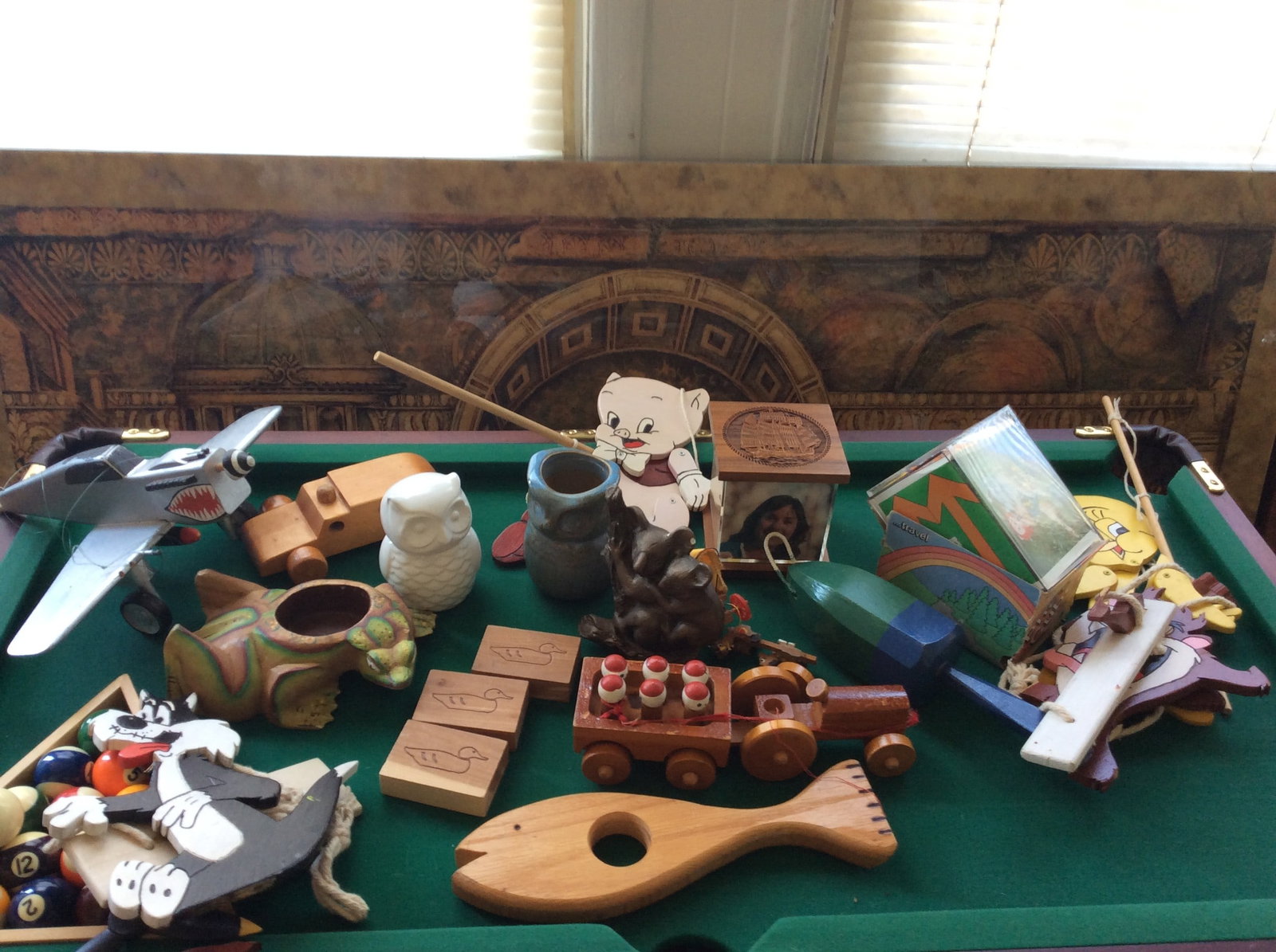 Lot of Vintage Wooden Toys, Handmade Wooden Puppets and More (1 of 1)