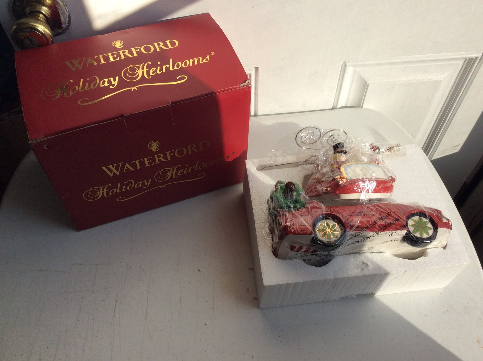 New Waterford Holiday Heirloom Candy Car Treat Box Cardholder: New Waterford Holiday Heirloom Candy Car Treat Box Cardholder
