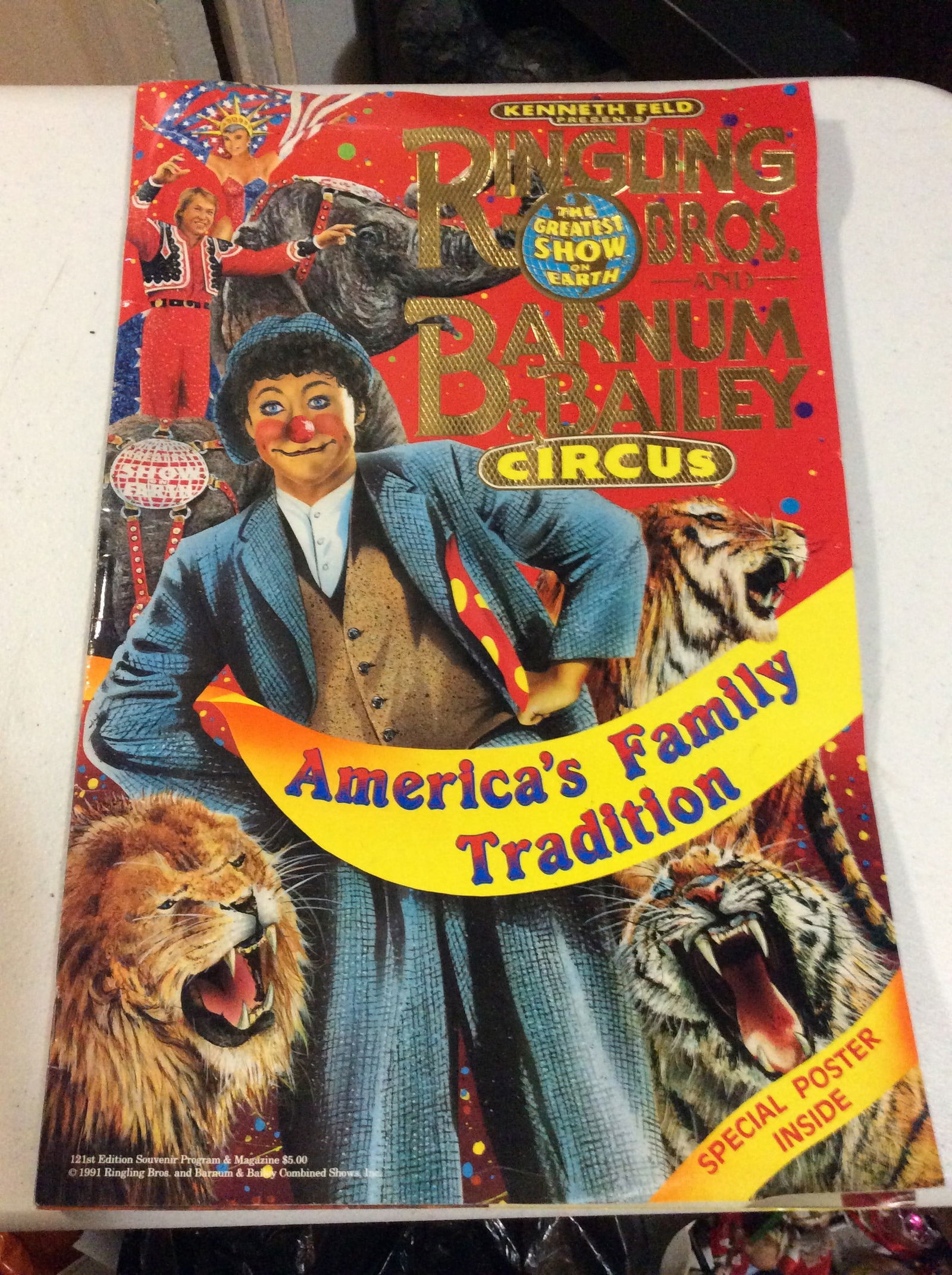 1991 Ringling Bros. Barnum & Bailey Circus 21 st  Edition Souvenir Program & Magazine (1 of 1)