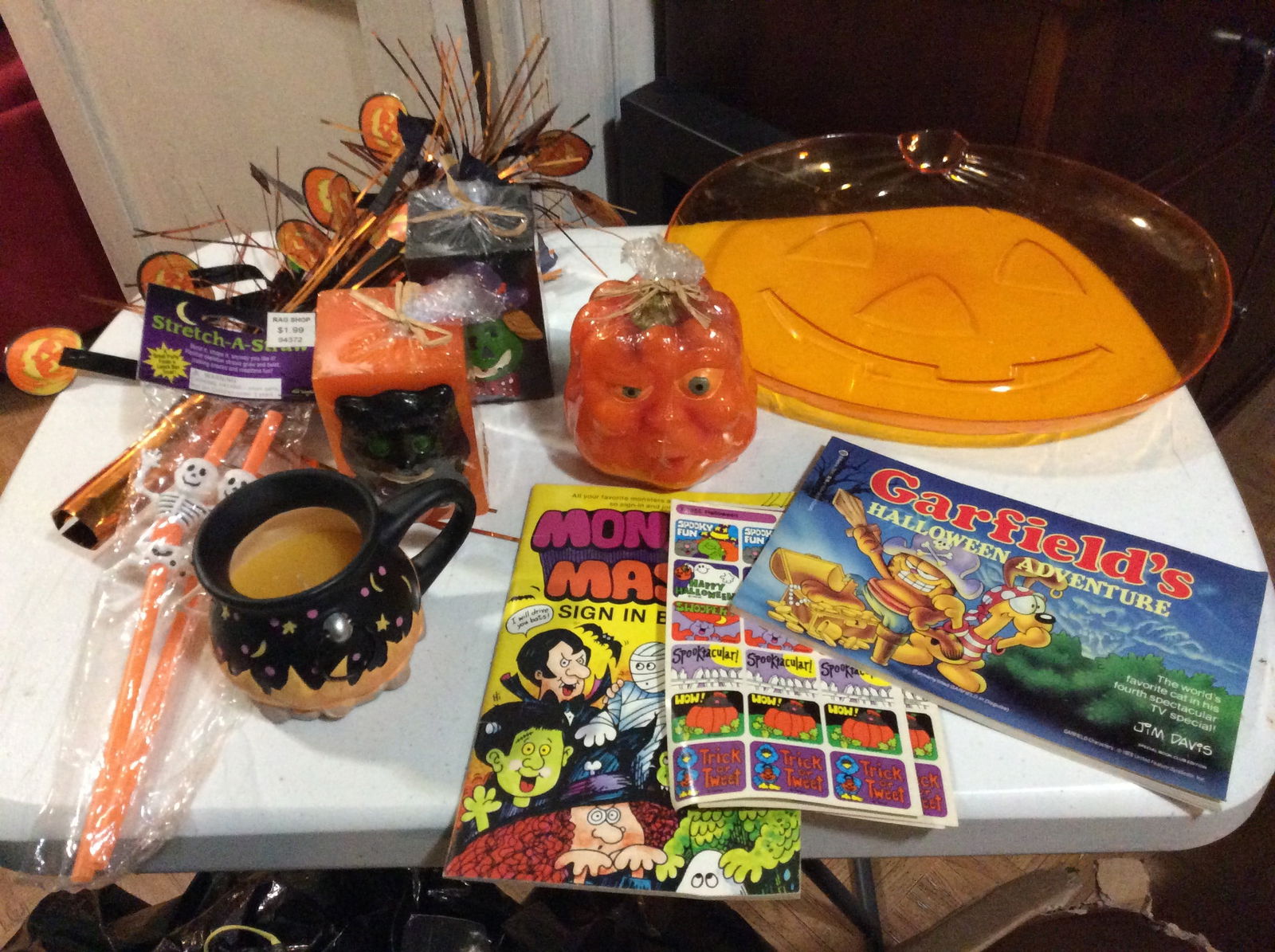 Lot of Halloween Candles, Straws, Books and More (1 of 1)