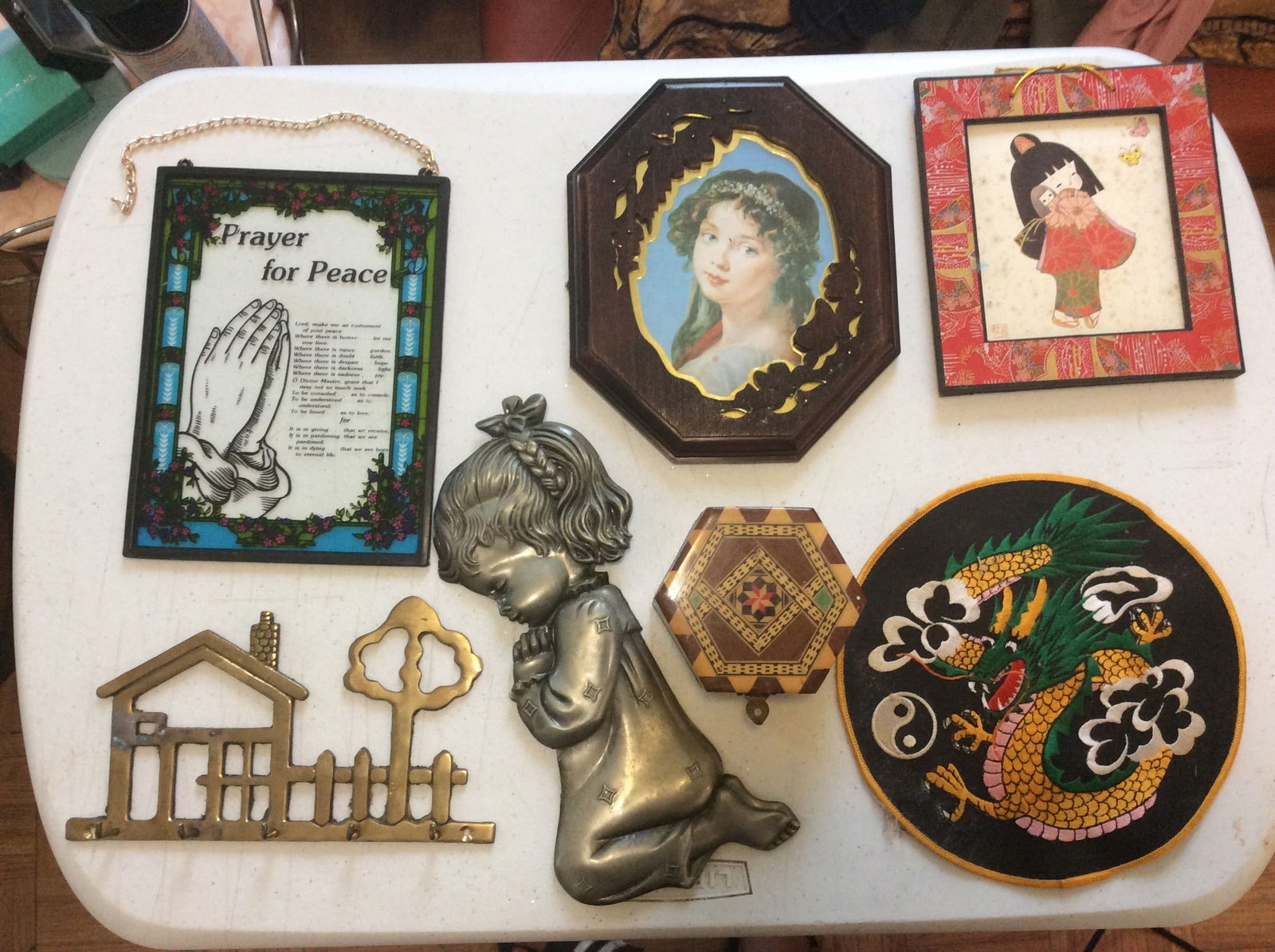 Lot of Pictures, Brass Key Holder, Patch and More (1 of 1)