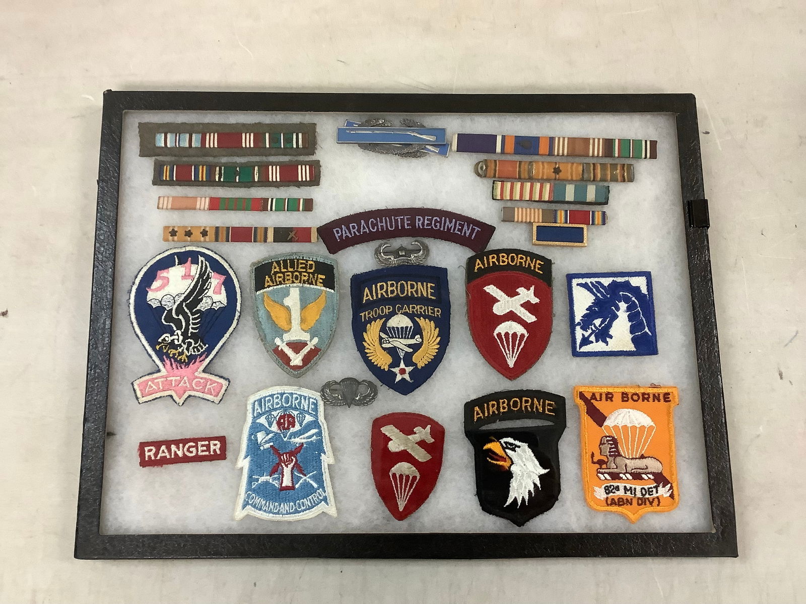 Case Full of Military Patches (1 of 1)
