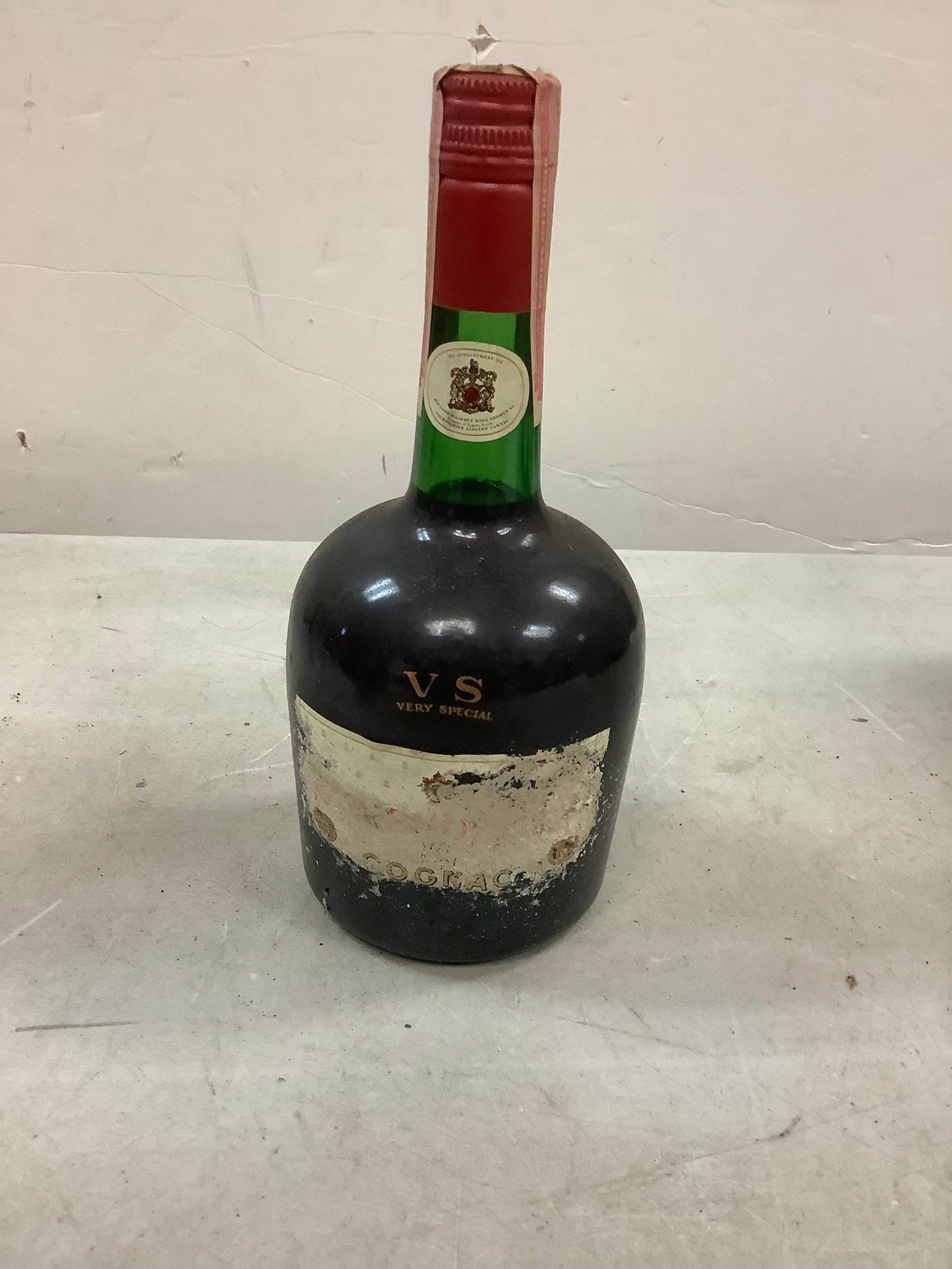 Sealed Courvoisier Cognac: Any contents in bottle is Free; You are bidding on the bottle & unbroken tax stamp