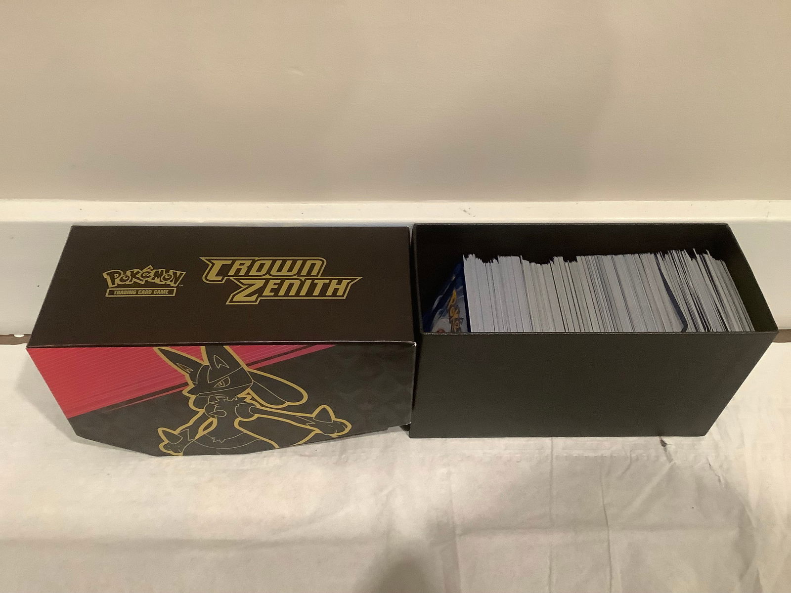 Lot of opened pokemon CROWN ZENITH Elite trainer box with cards cards inside from older and newer (1 of 1)