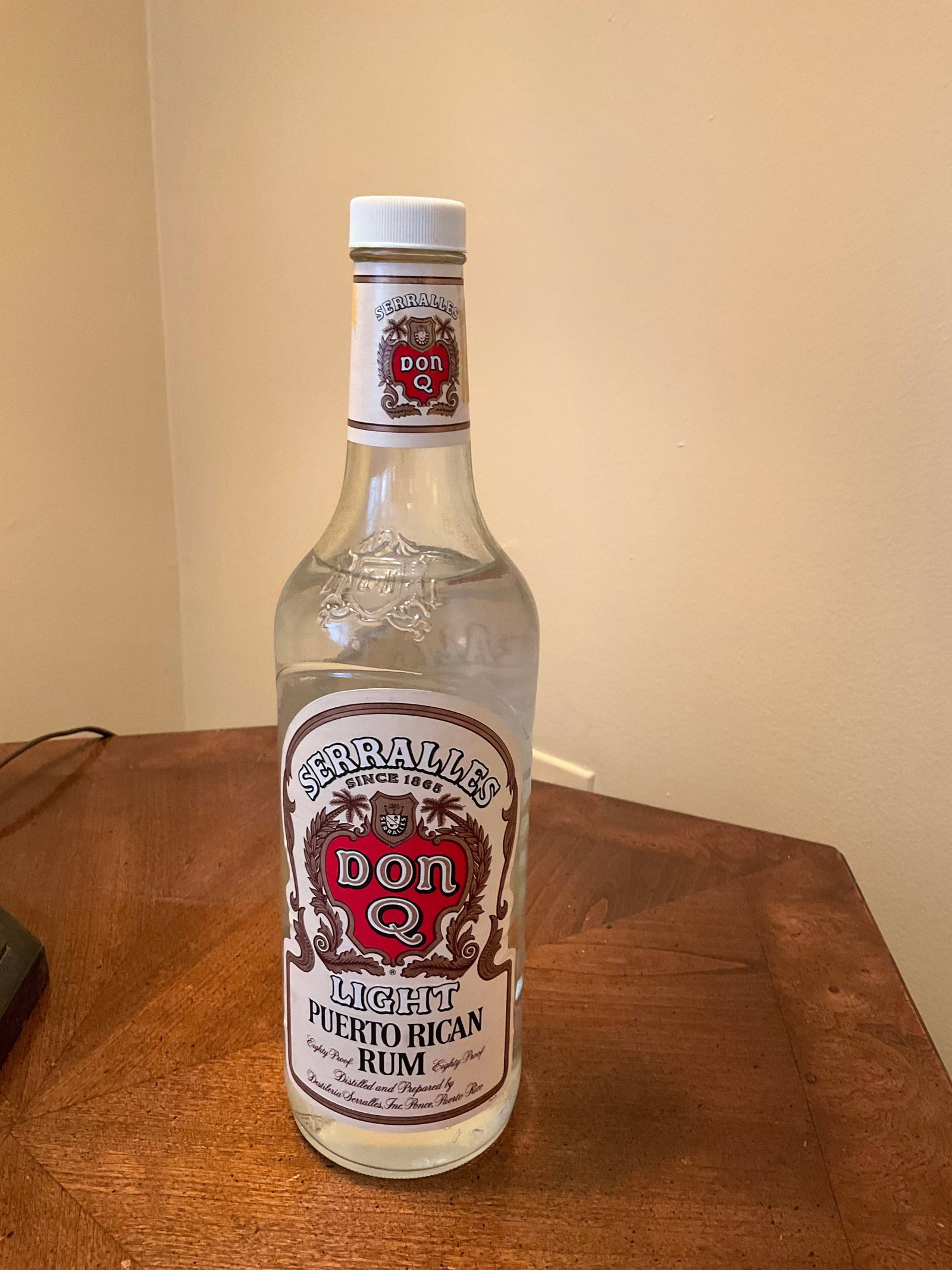 Serralles Don Q Ligth Puerto Rican Rum 750ml sealed: Any contents in bottle is Free; You are bidding on the bottle & unbroken tax stamp