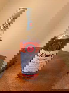 Schenley Resrve American Whiskey 750ml: Any contents in bottle is Free; You are bidding on the bottle & unbroken tax stamp