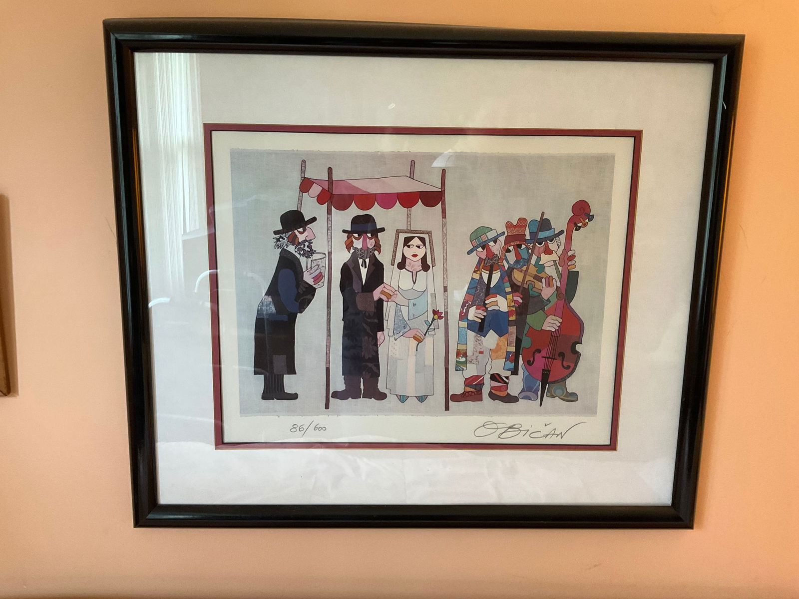 Relgious wedding artwork Pencil signed Oâ€™Bican 86/600 (1 of 1)