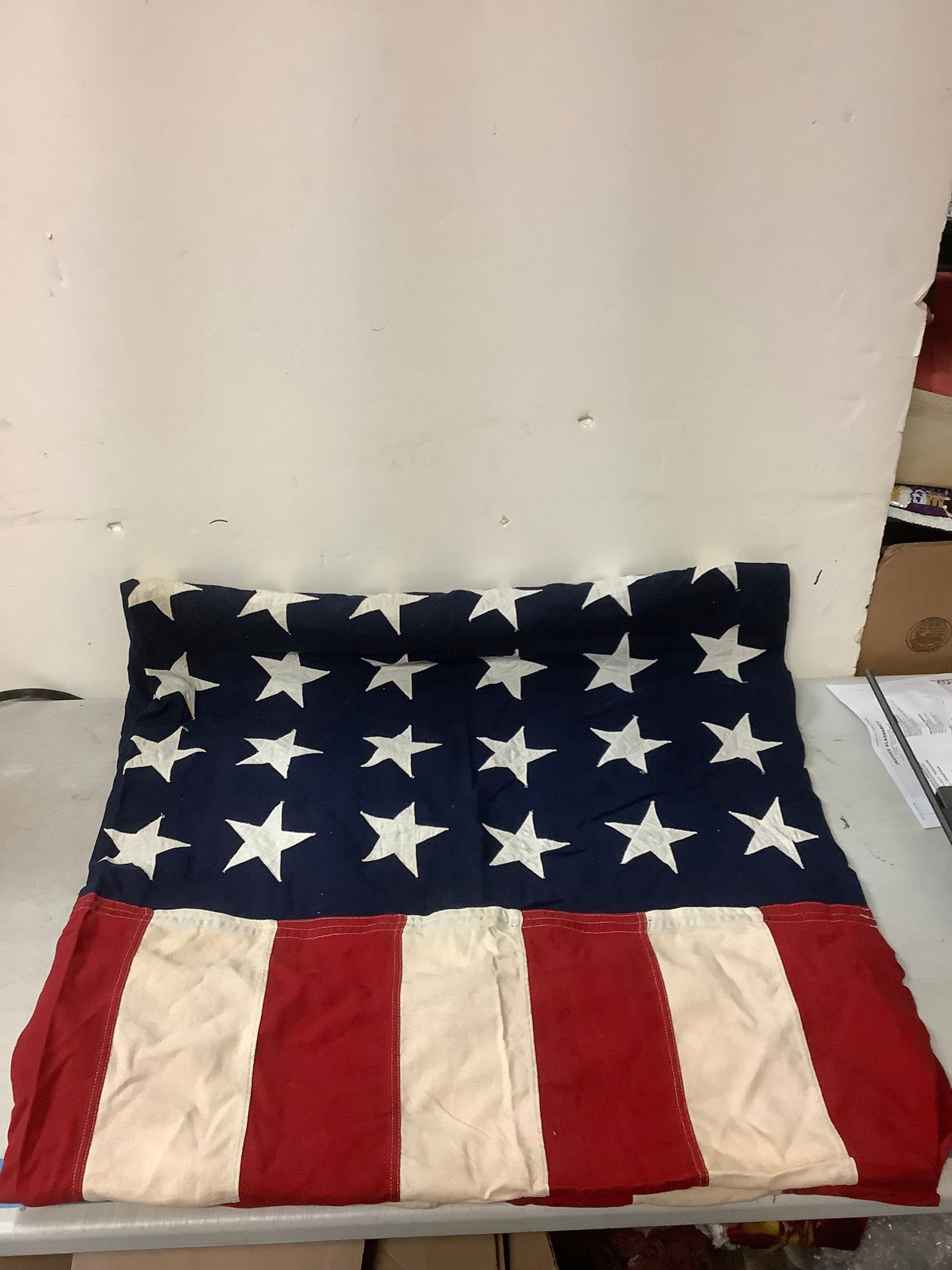 vintage valley forge 48 star flag 108"x54" (1 of 1)