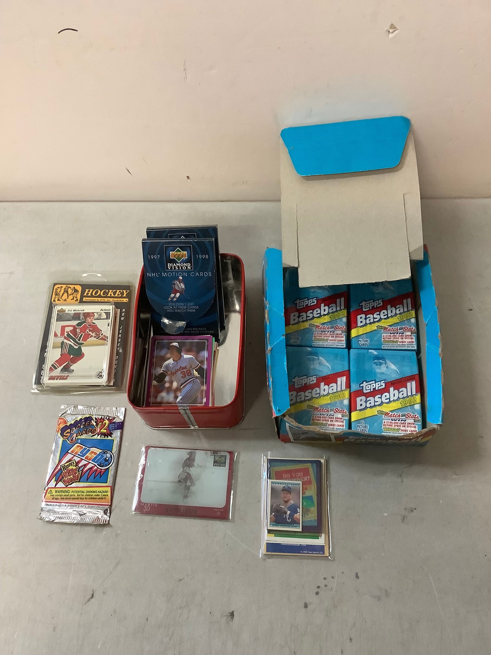 Lot of Topps Baseball Picture Cards, Upper Deck NHL Motion Cards and More (1 of 1)