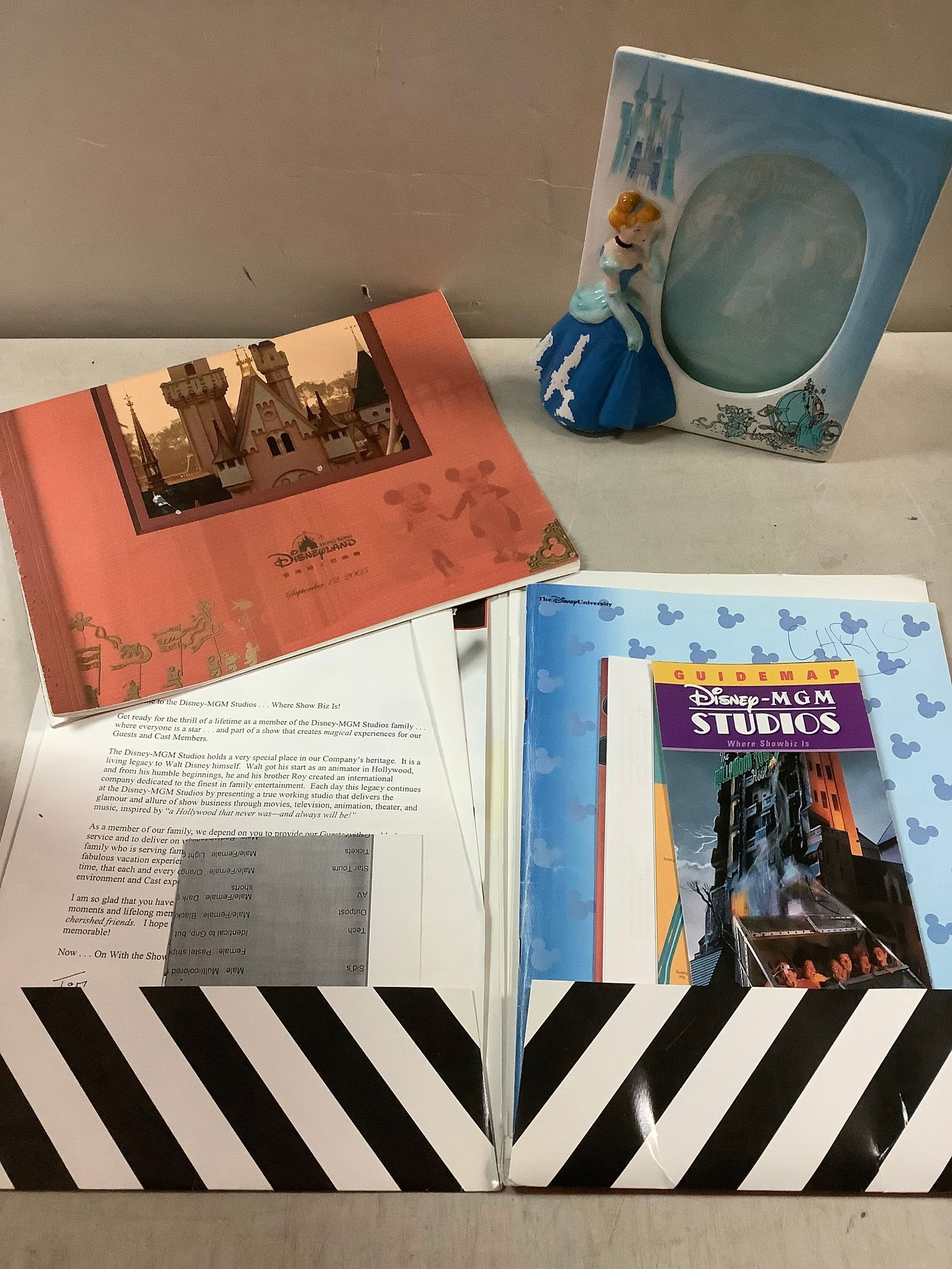 Lot of disney folders, papers, booklets, and more (1 of 1)
